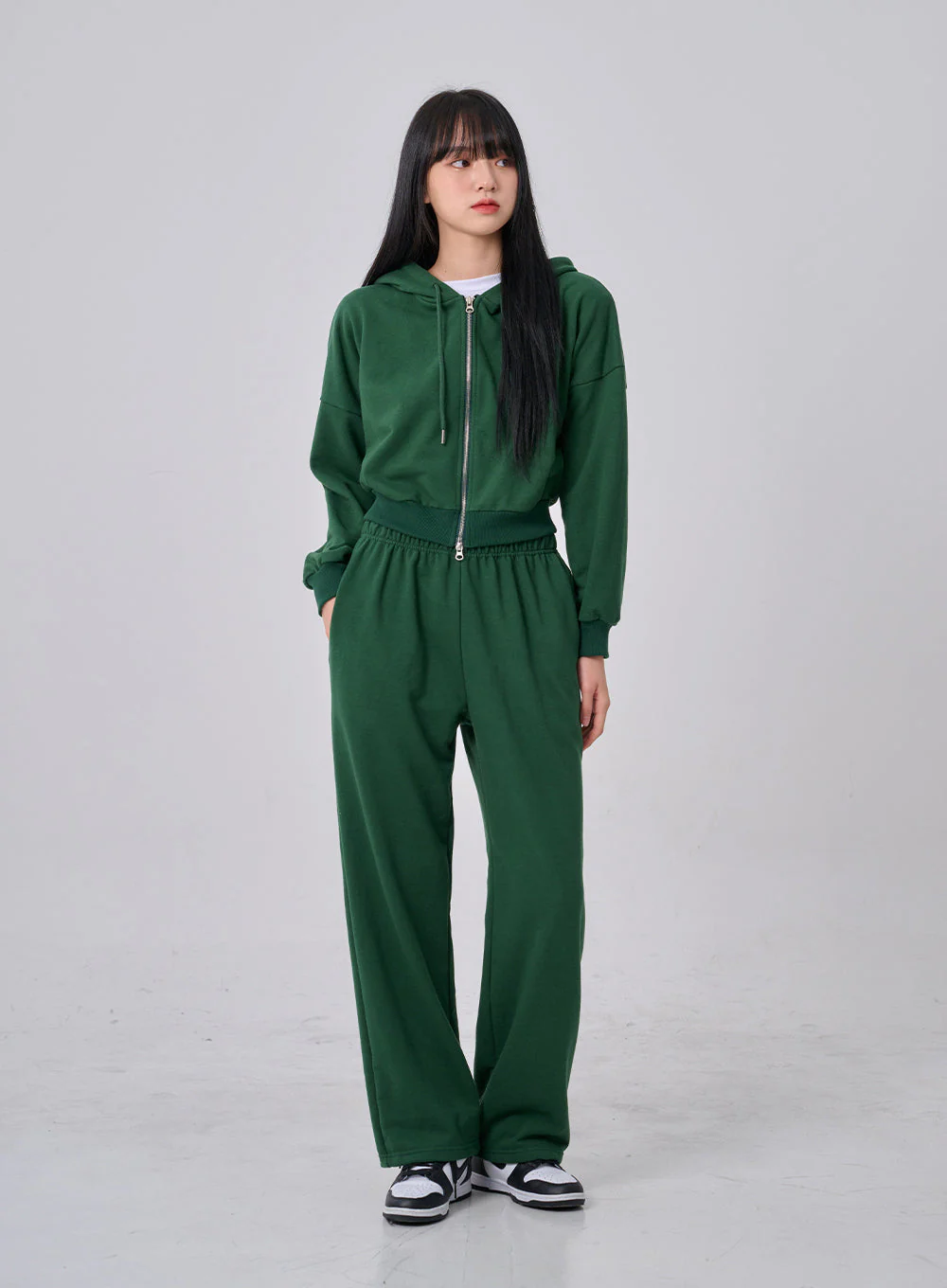 Lewkin Soft Basic Two Way Hoodie Zip Up C1210 - Image 12