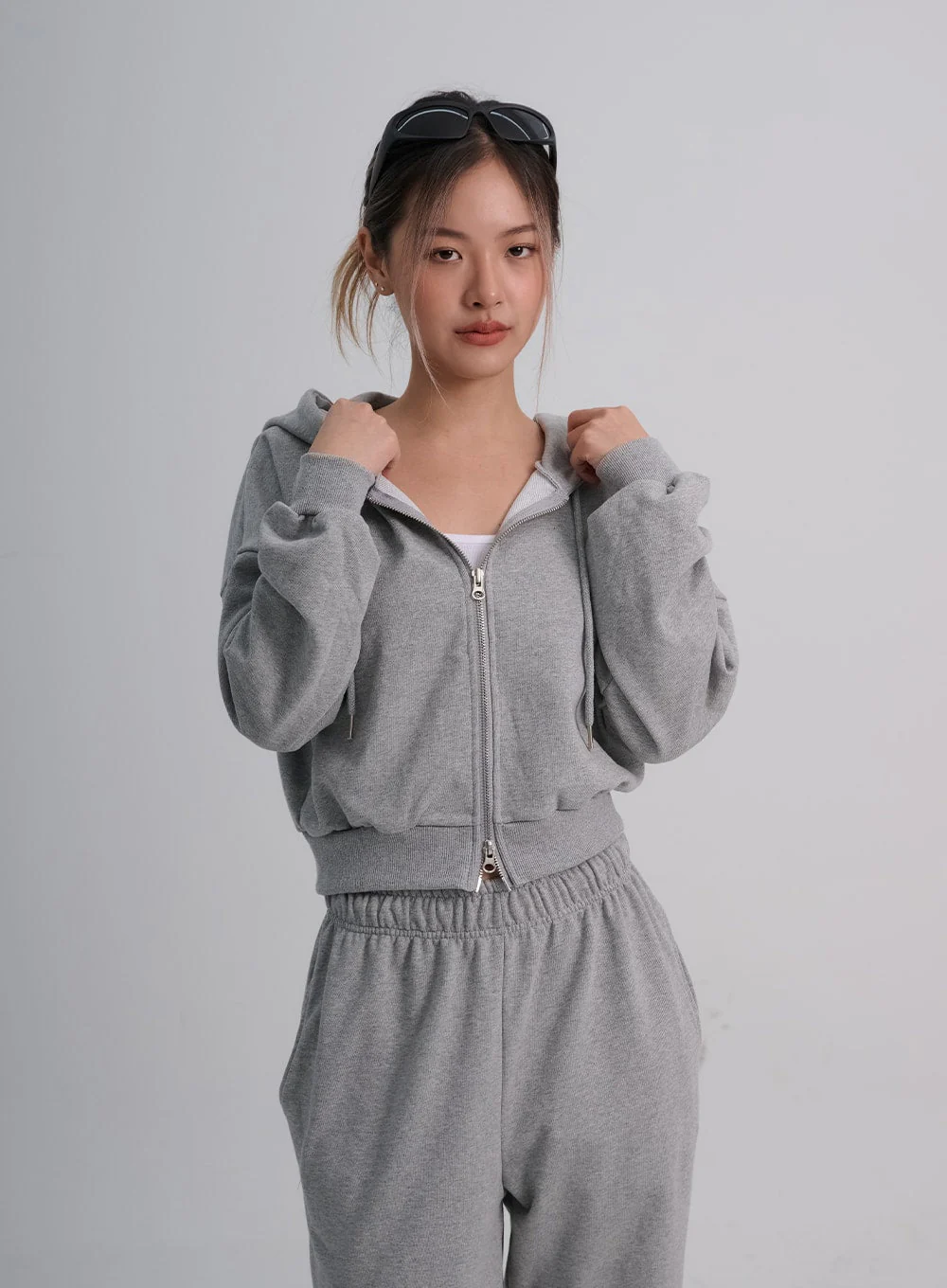 Lewkin Soft Basic Two Way Hoodie Zip Up C1210 - Image 13