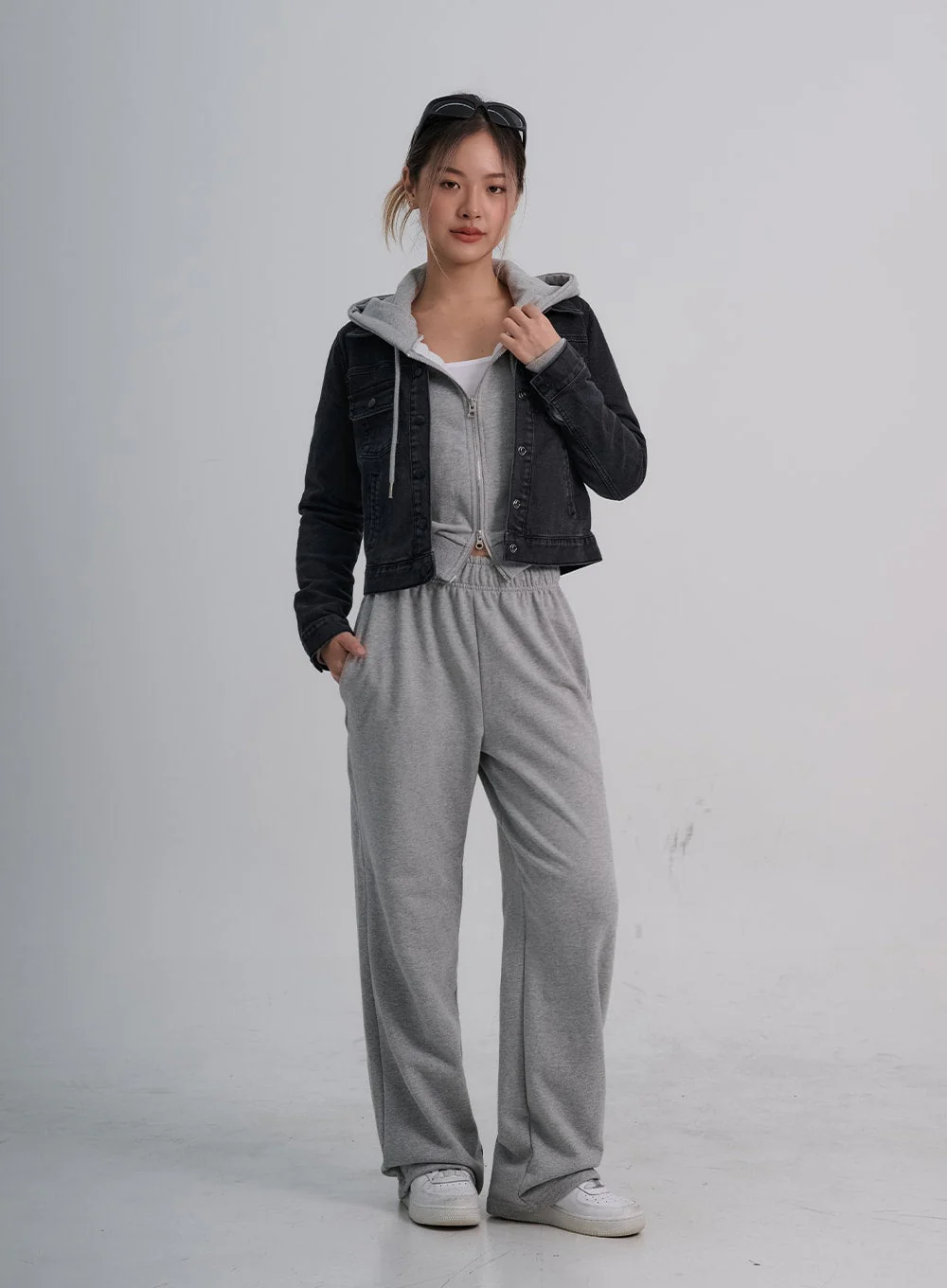 Lewkin Soft Basic Two Way Hoodie Zip Up C1210 - Image 15