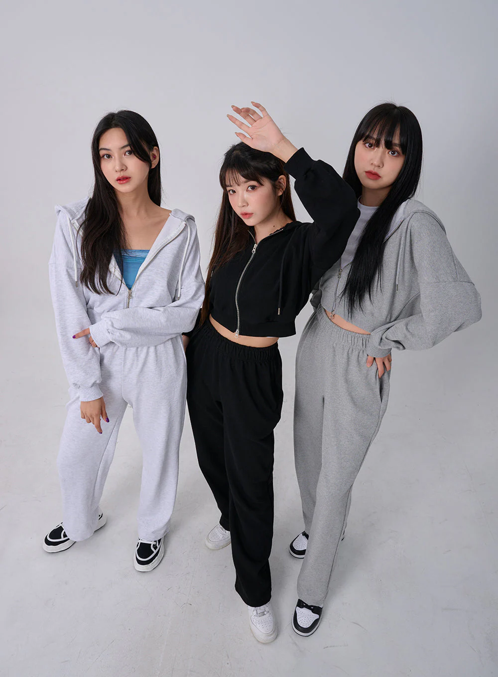 Lewkin Soft Basic Two Way Hoodie Zip Up C1210 - Image 16