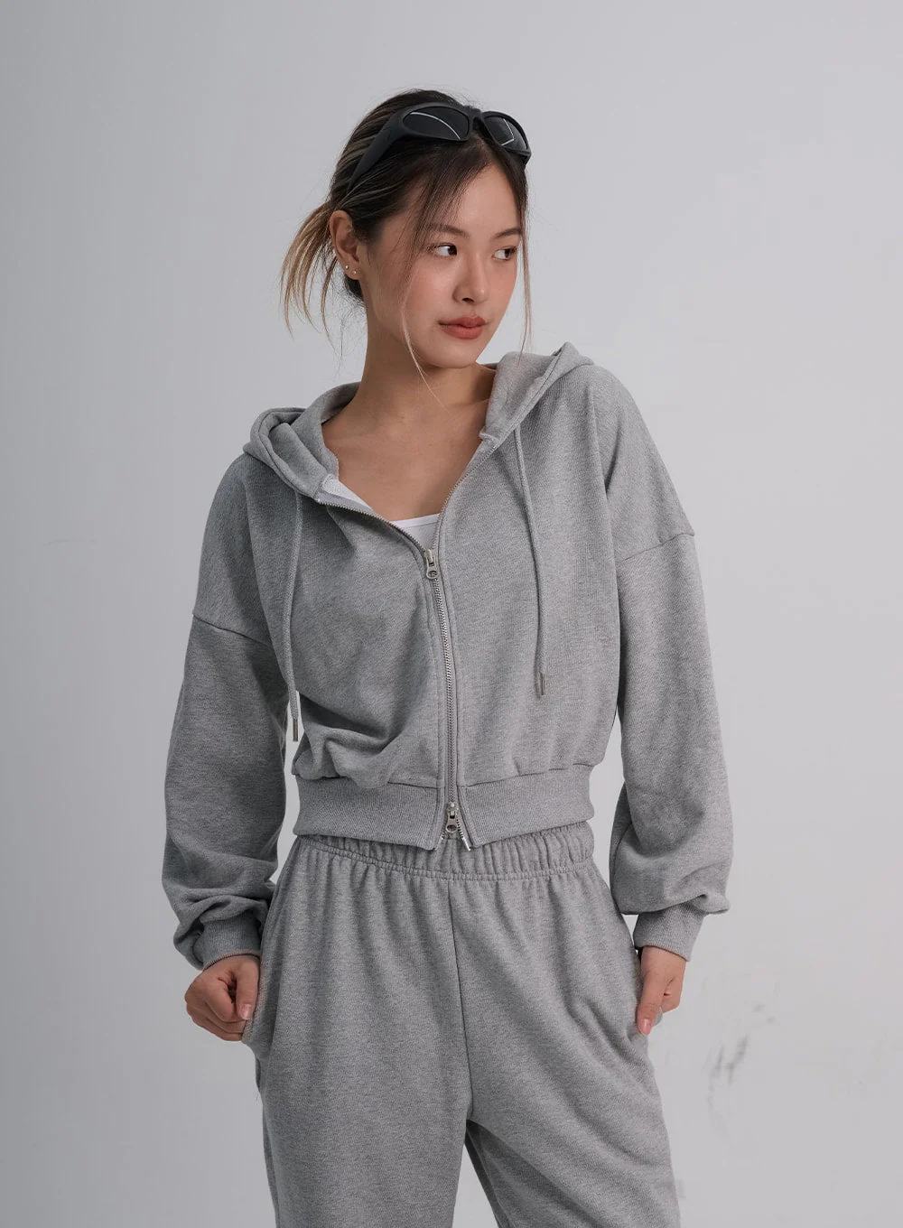 Lewkin Soft Basic Two Way Hoodie Zip Up C1210 - Image 17