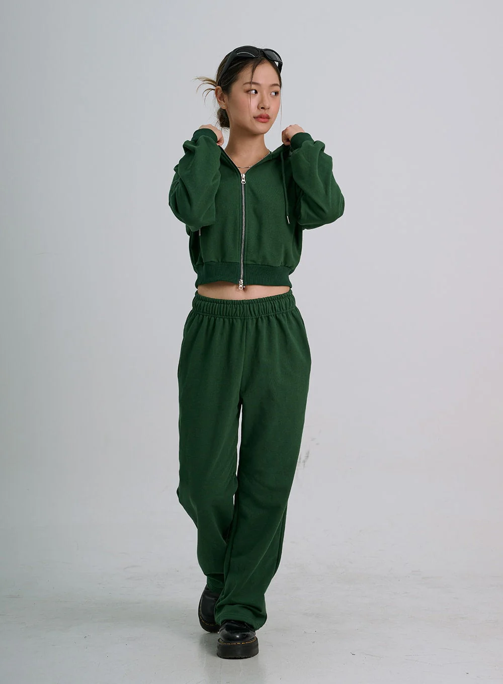 Lewkin Soft Basic Two Way Hoodie Zip Up C1210 - Image 9