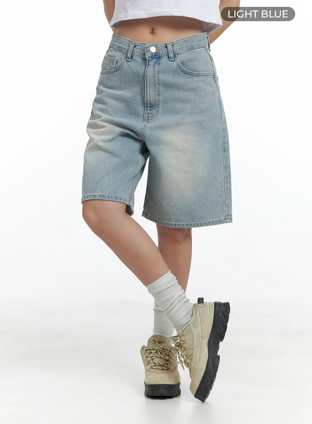 Light Washed Jorts CL417 - Image 7