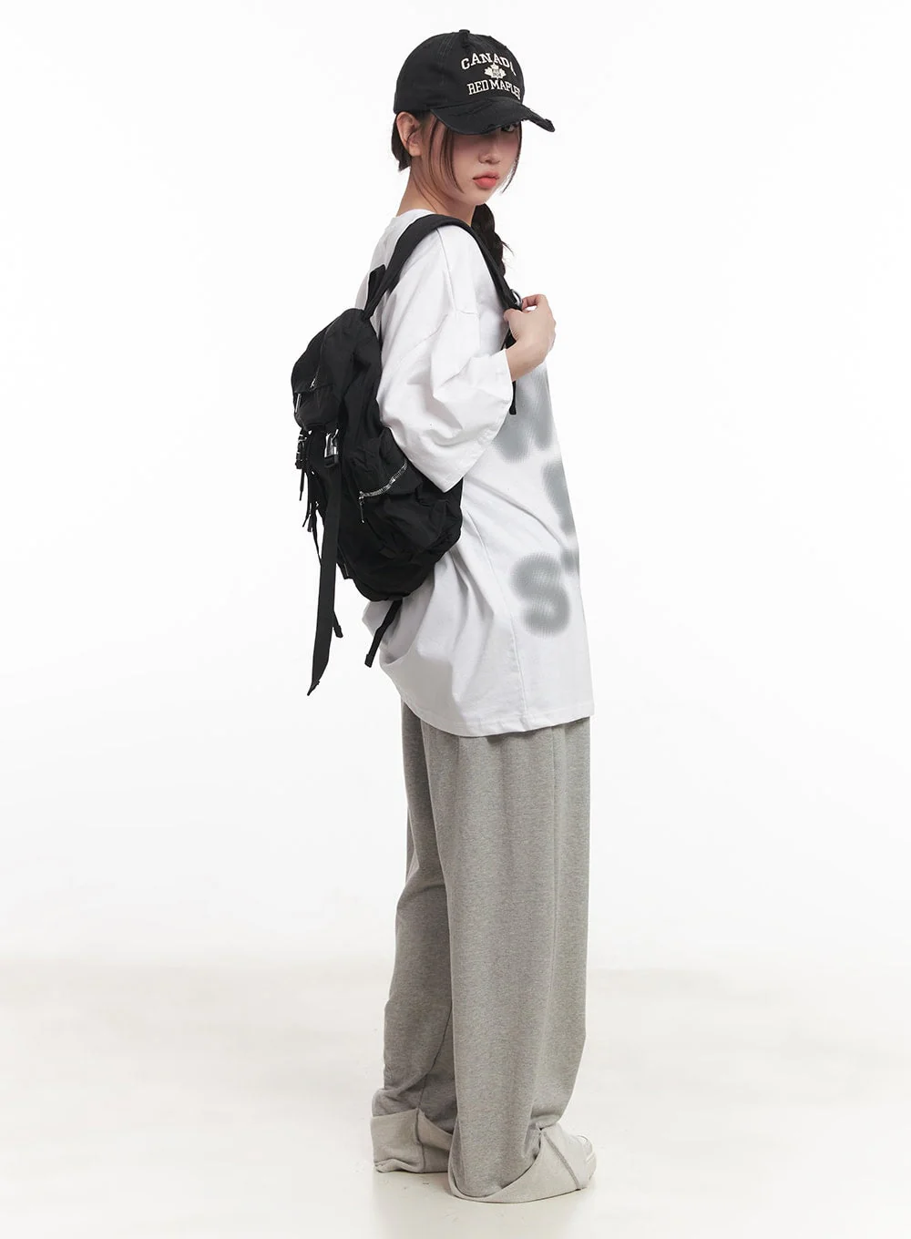Lightweight Ribbon Buckle Backpack CA529 - Image 4
