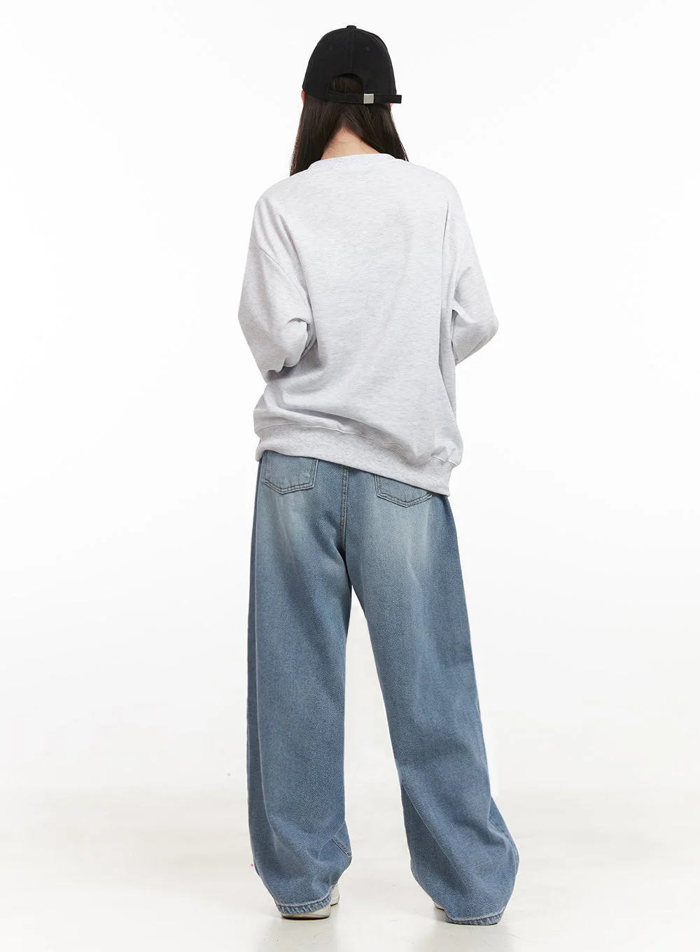 Lily Relaxed-Fit Baggy Jeans IJ527 - Image 9
