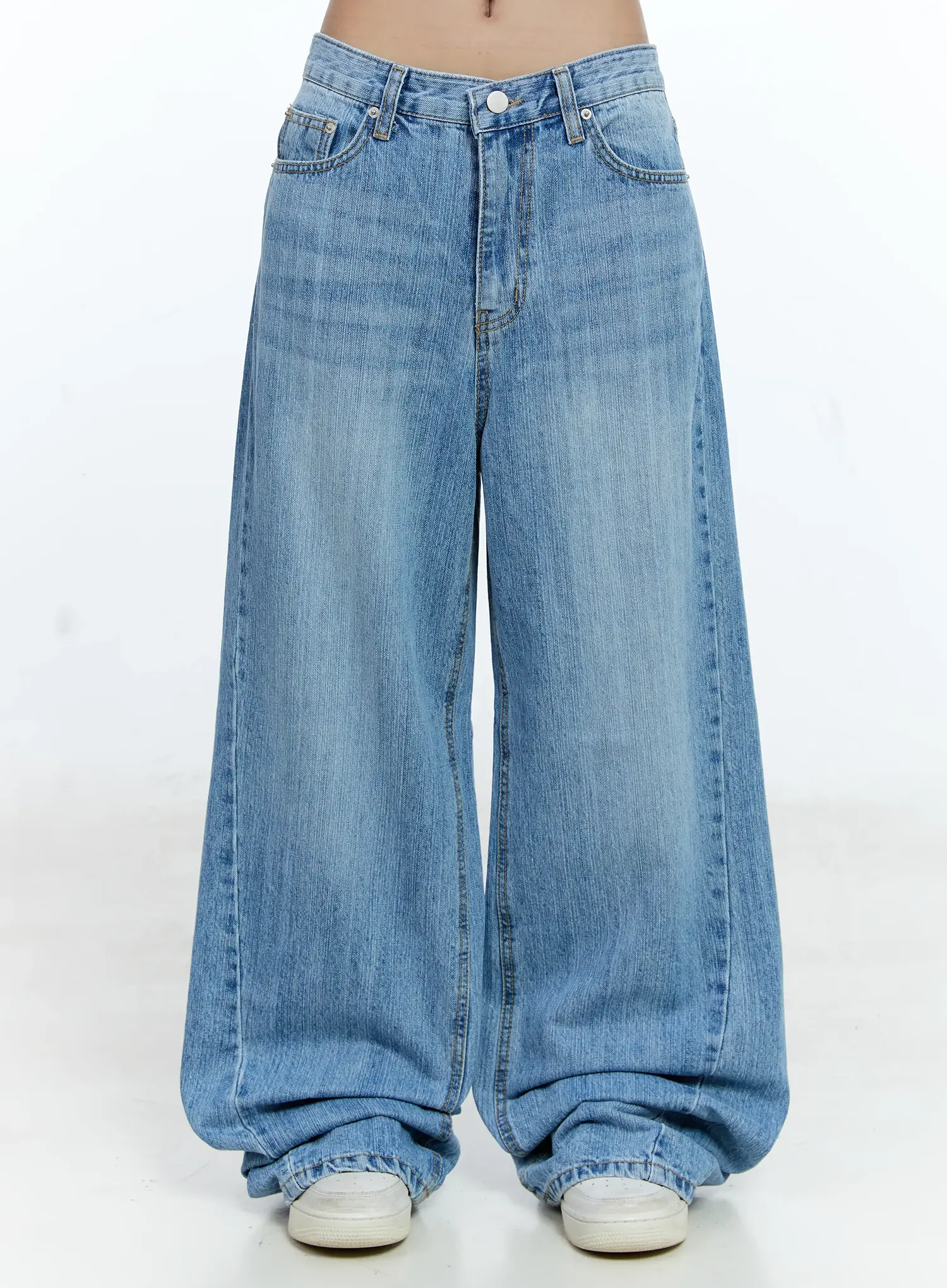 Lina Wide-Leg Denim Jeans CG513