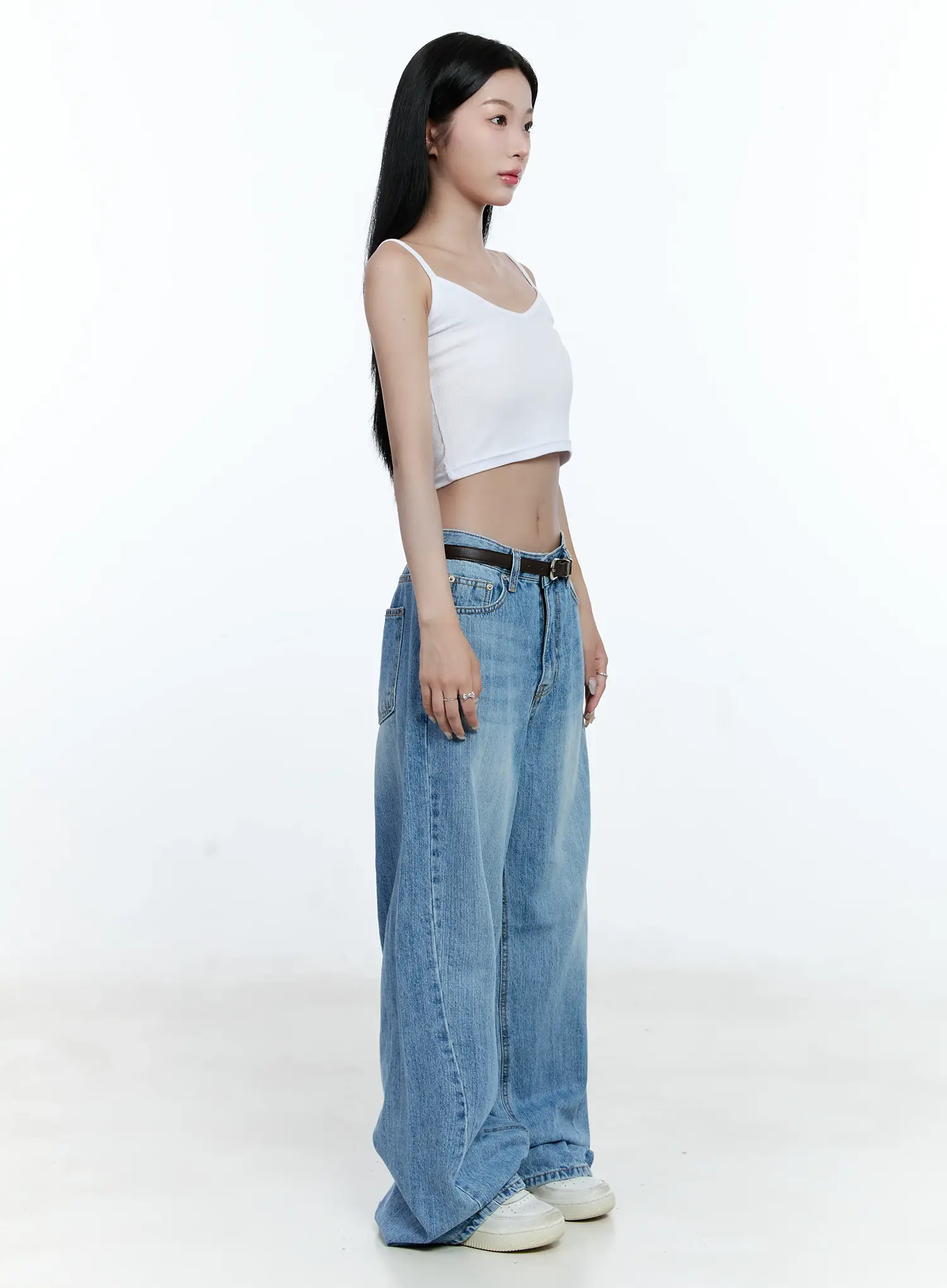 Lina Wide-Leg Denim Jeans CG513 - Image 2