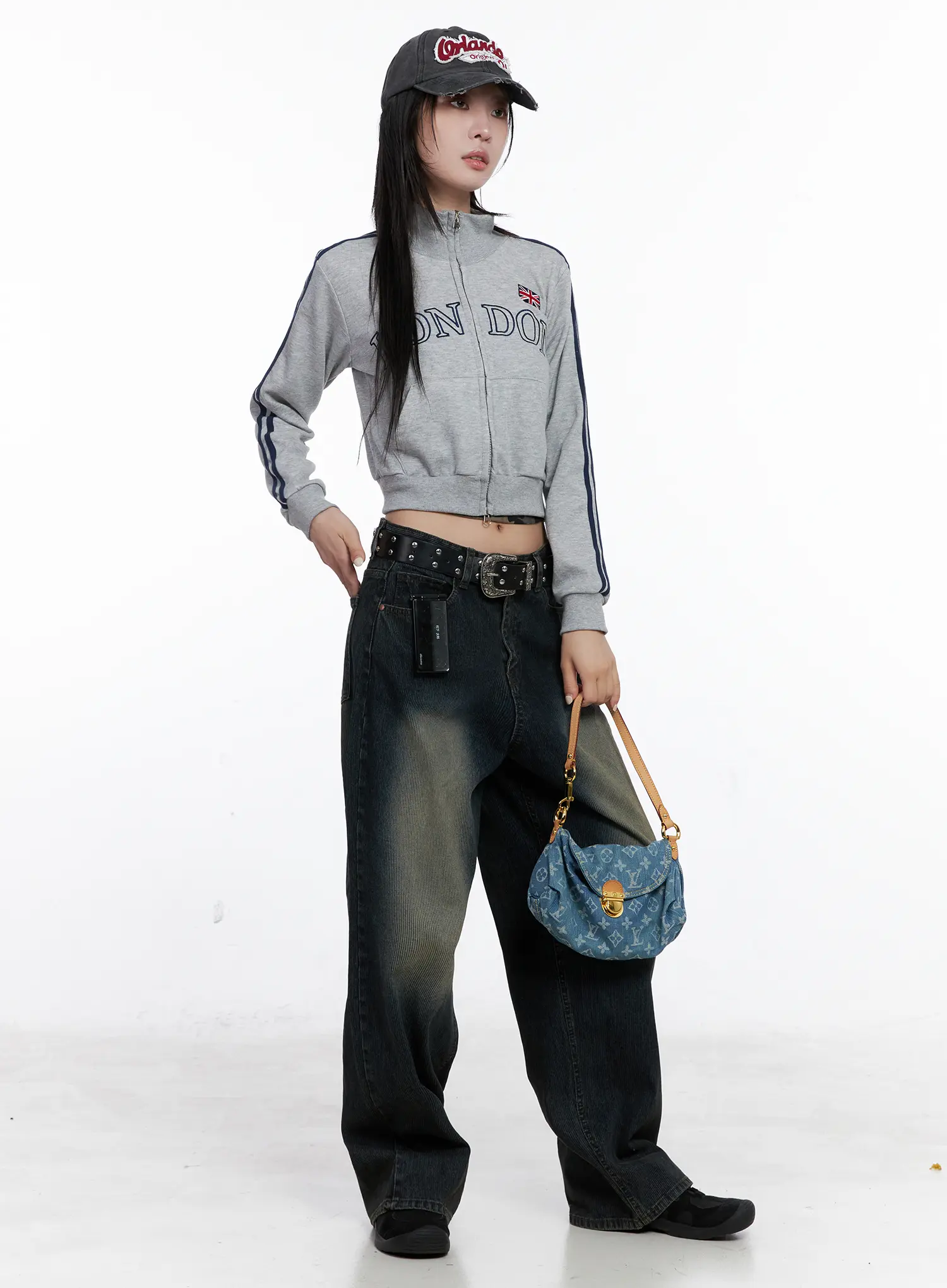 London Faded Baggy Jeans CS510 - Image 7
