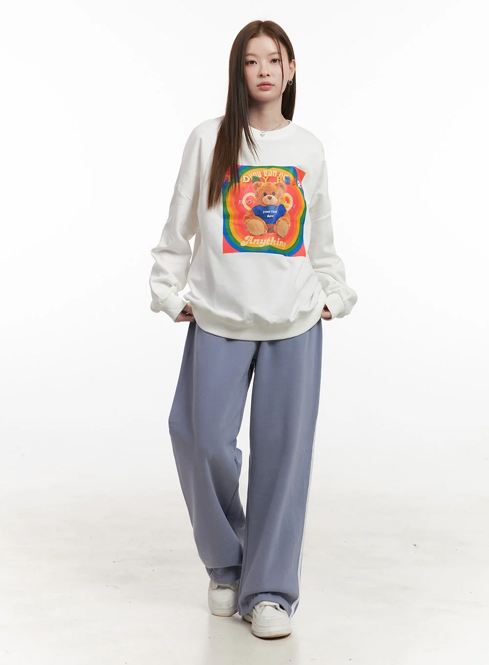 Long Sleeve Cotton Graphic Hoodie OD418 - Image 2