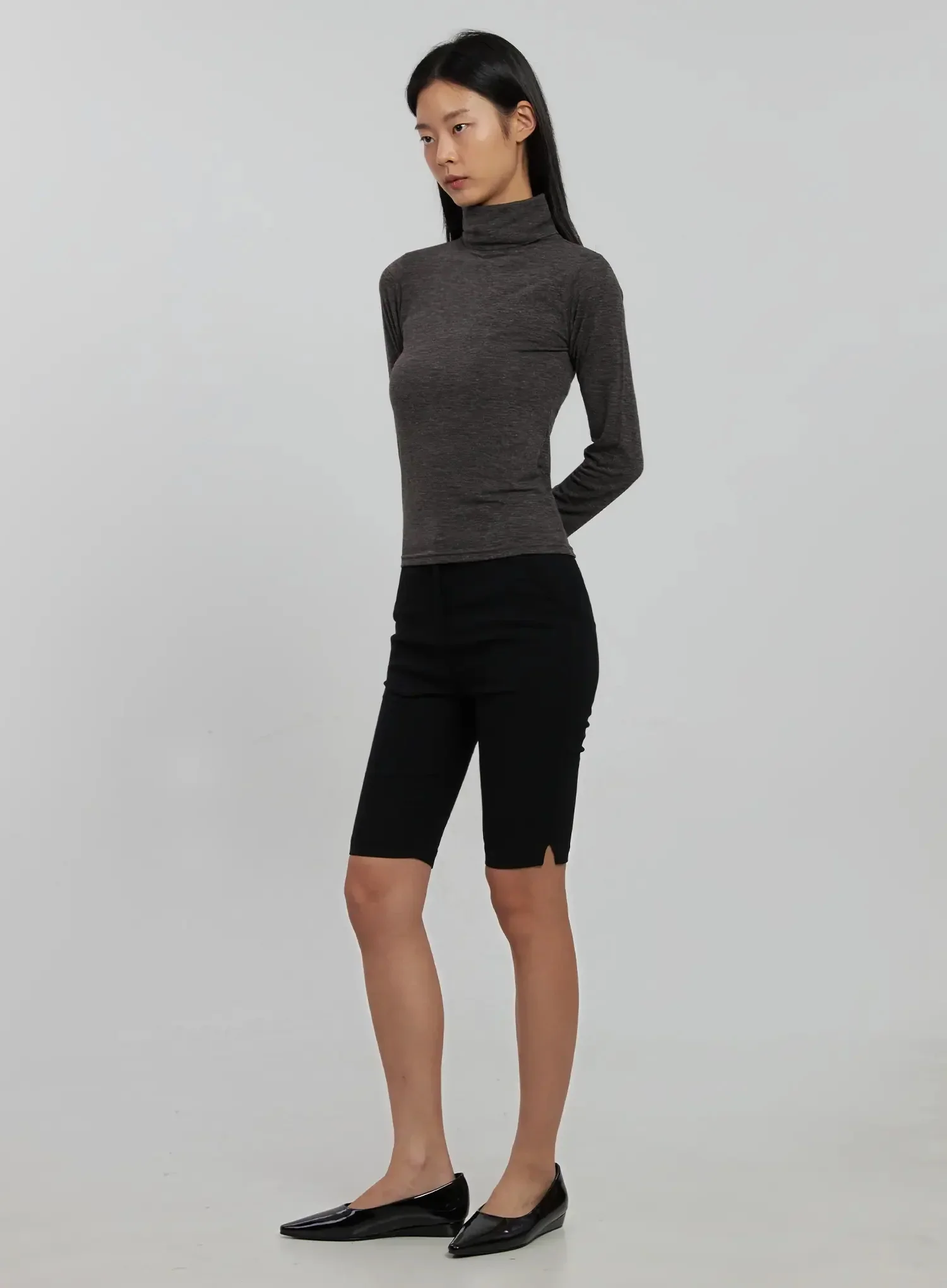 Long Sleeve Slim Turtleneck IJ509 - Image 11