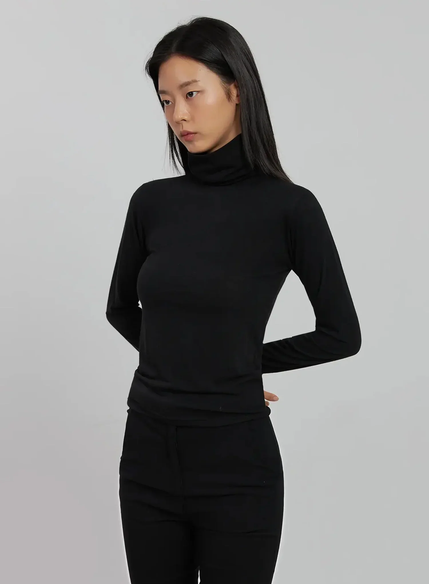 Long Sleeve Slim Turtleneck IJ509 - Image 16
