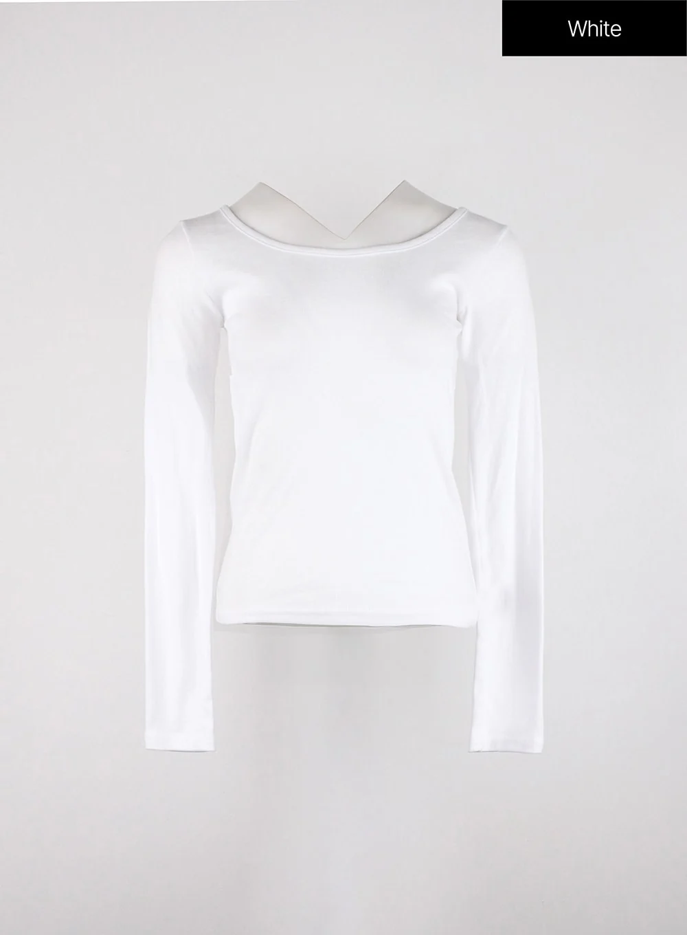 Long Sleeve U-Neck Top OD327 - Image 11
