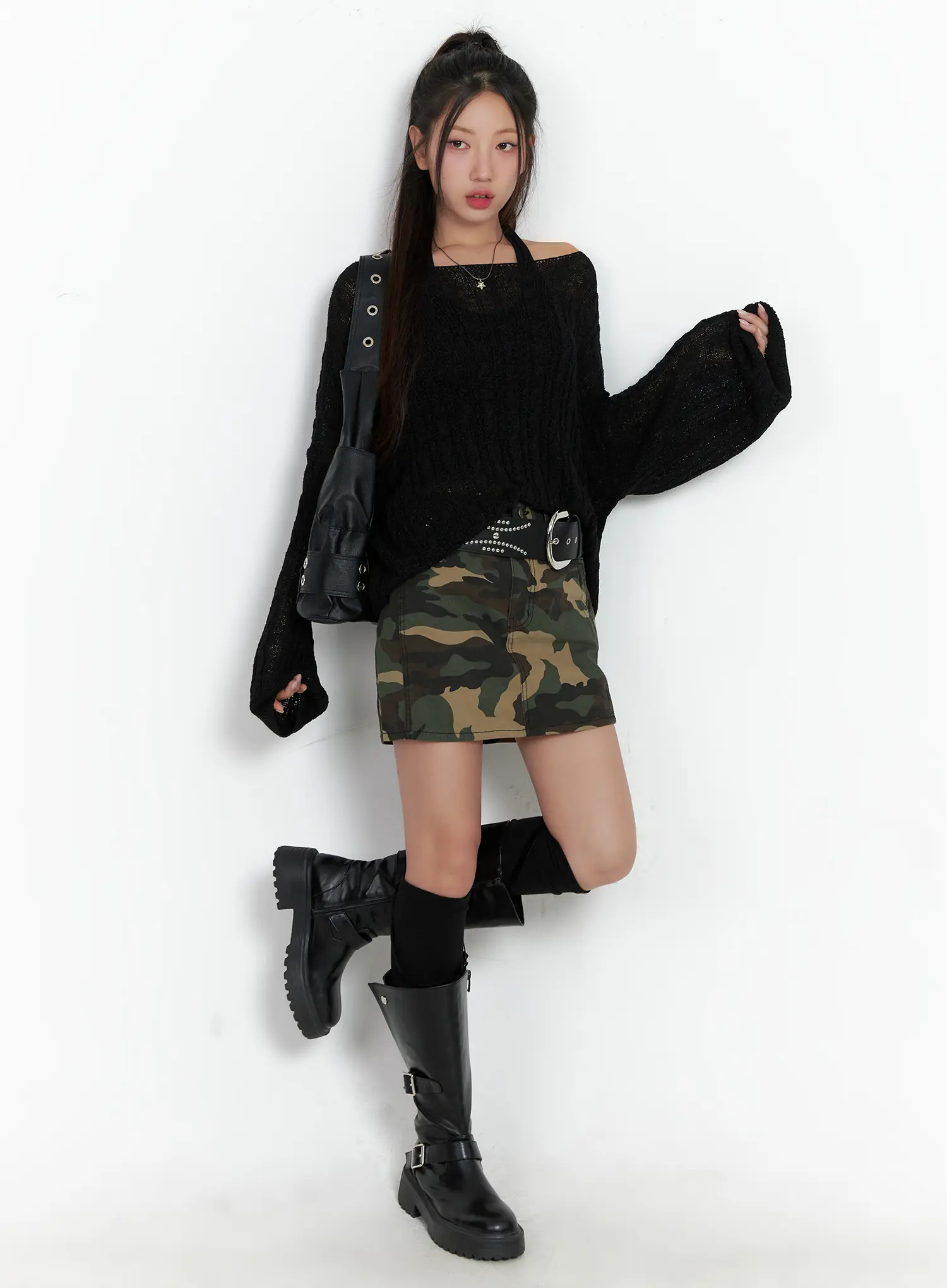 Loose Knit Long Sleeve Top CS502 - Image 2