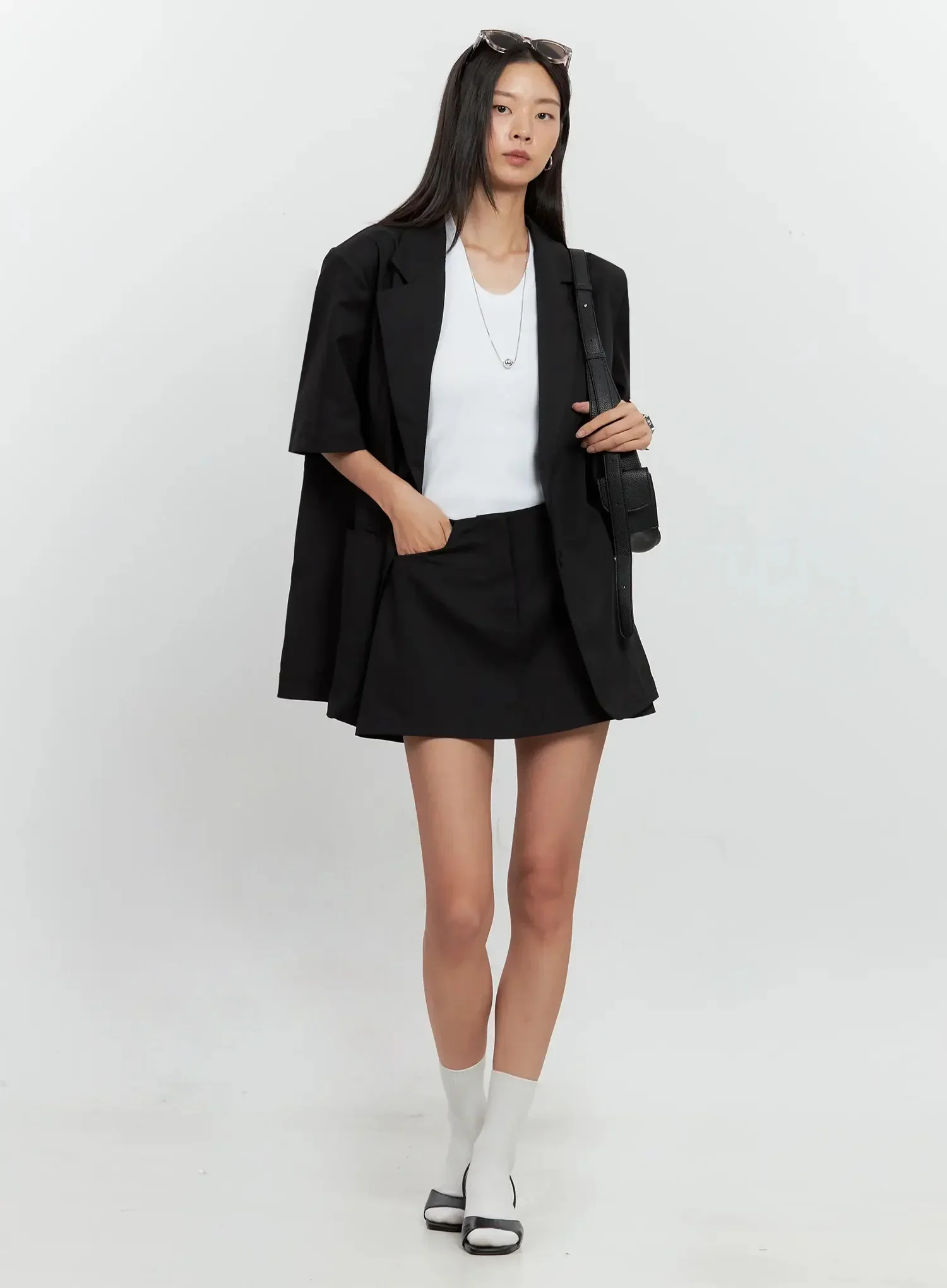 Low Rise Back-Band Skirt IL528