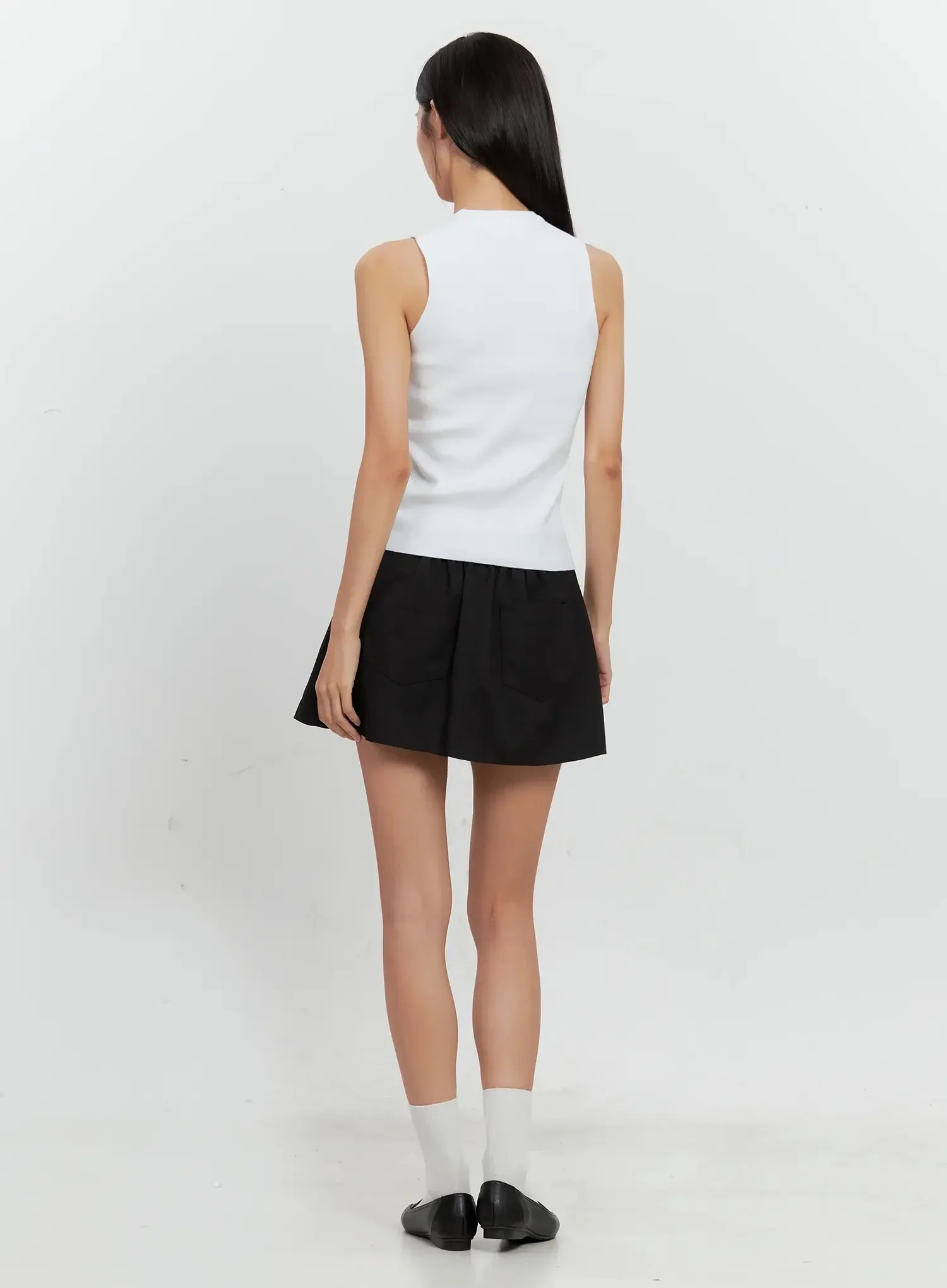 Low Rise Back-Band Skirt IL528 - Image 15