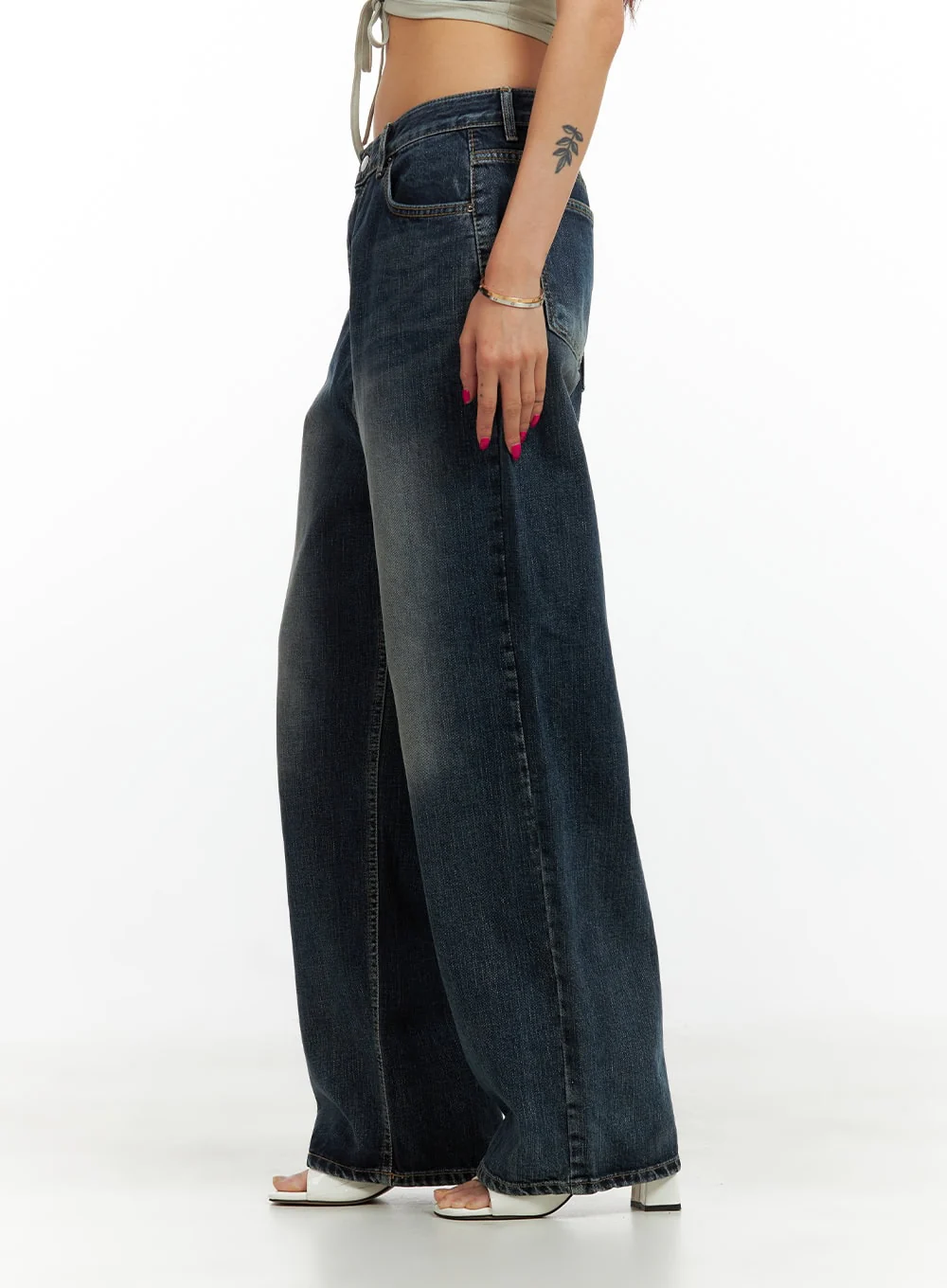 Low Rise Baggy Jeans CU417 - Image 3