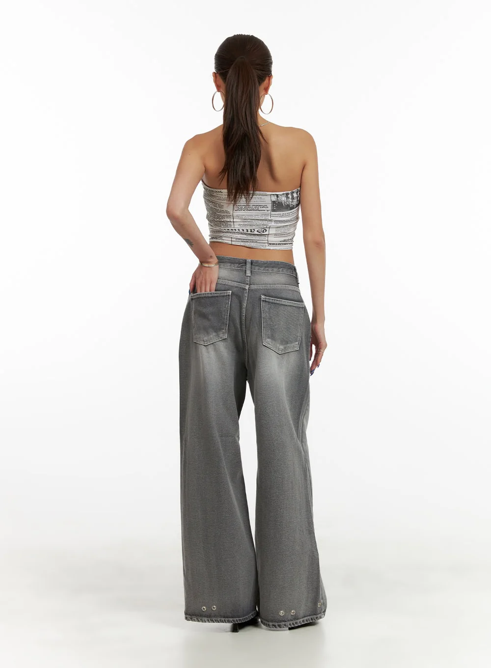 Low Rise Baggy Jeans CY431 - Image 4
