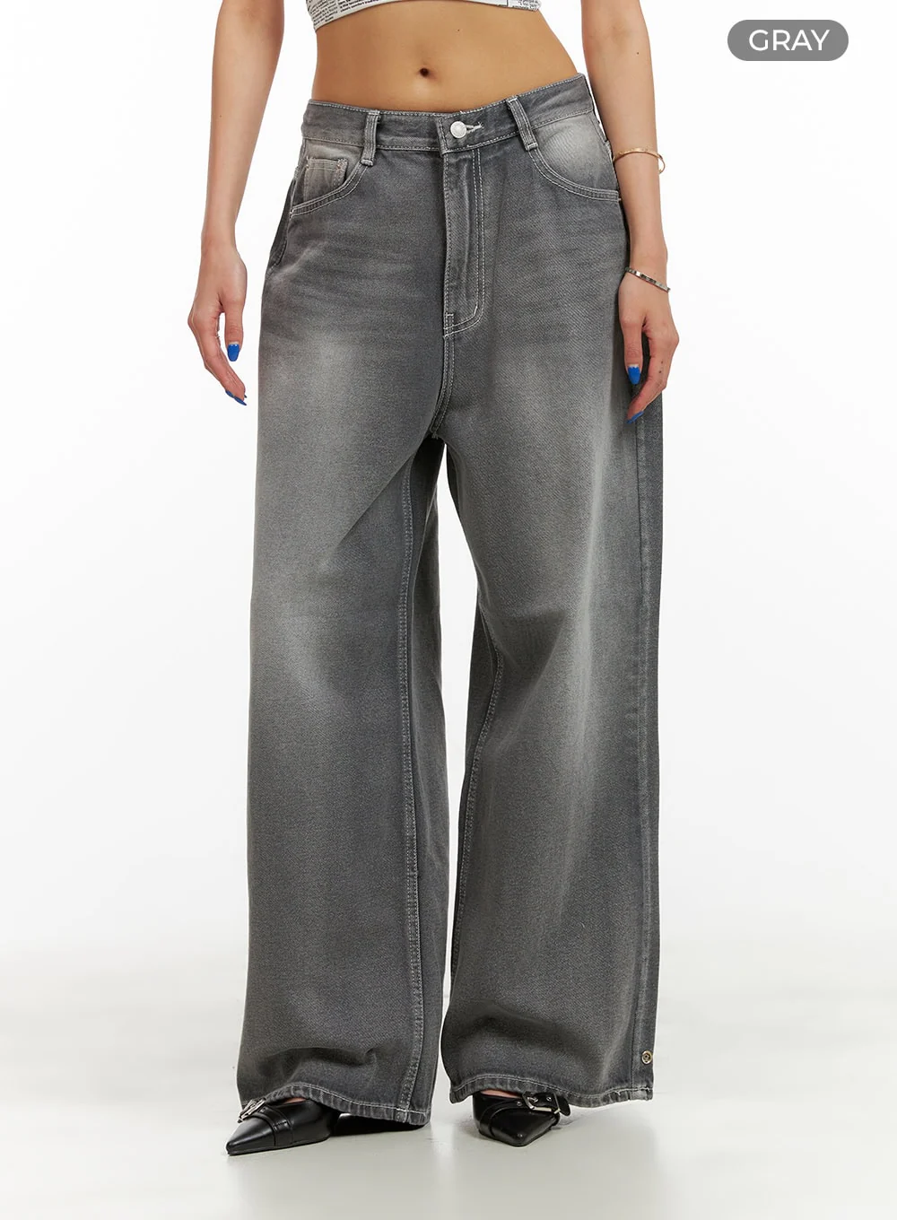 Low Rise Baggy Jeans CY431 - Image 8