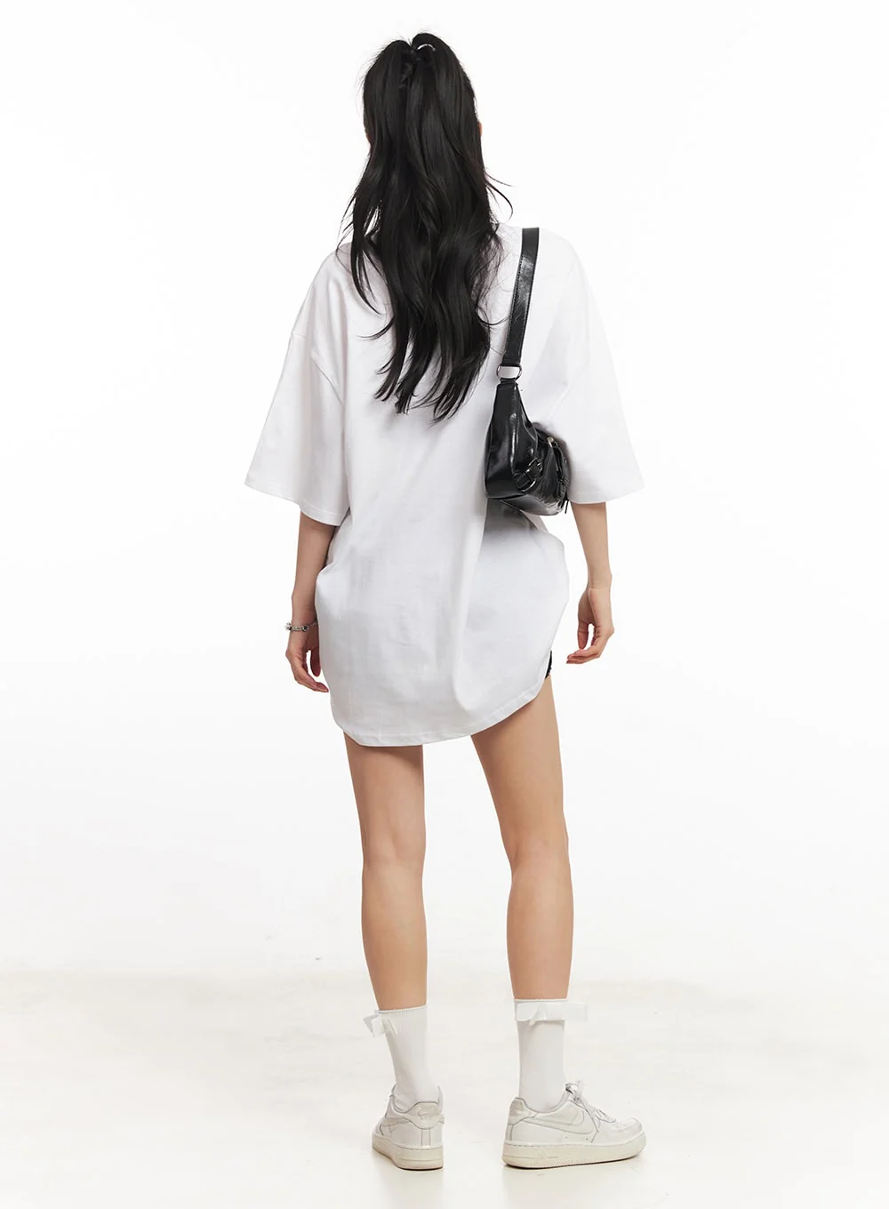 Low-Rise Shirred Lace Shorts CA516 - Image 7