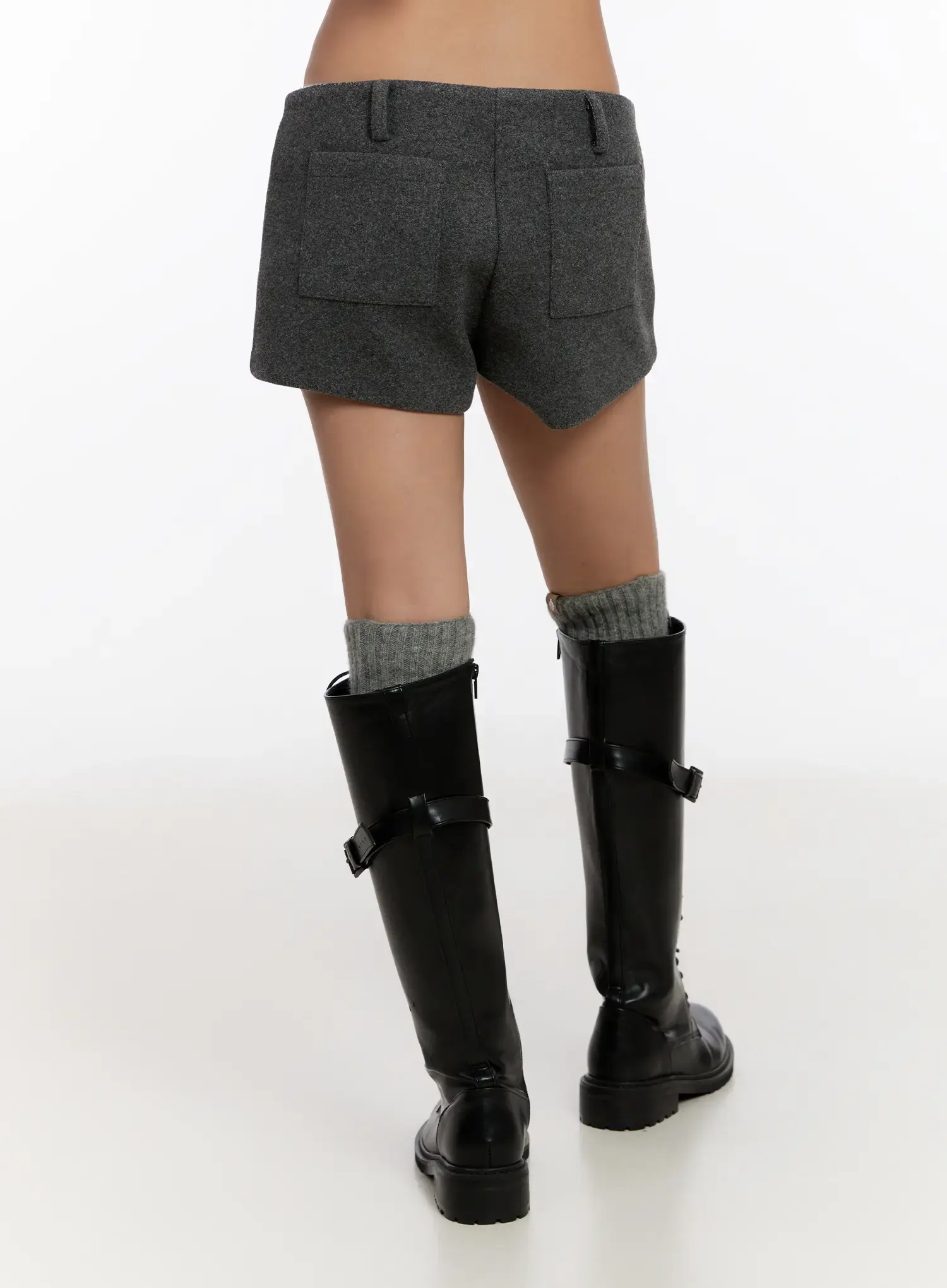 Low Rise Wool-Blended Shorts CN527 - Image 7