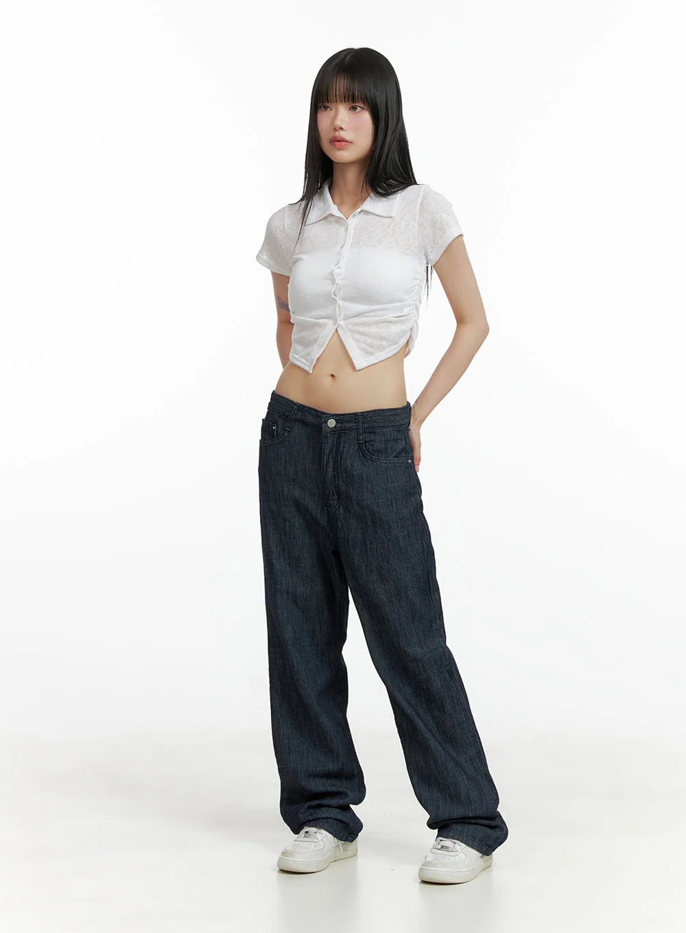 Low Waist Loose Fit Baggy Jeans CL403 - Image 2