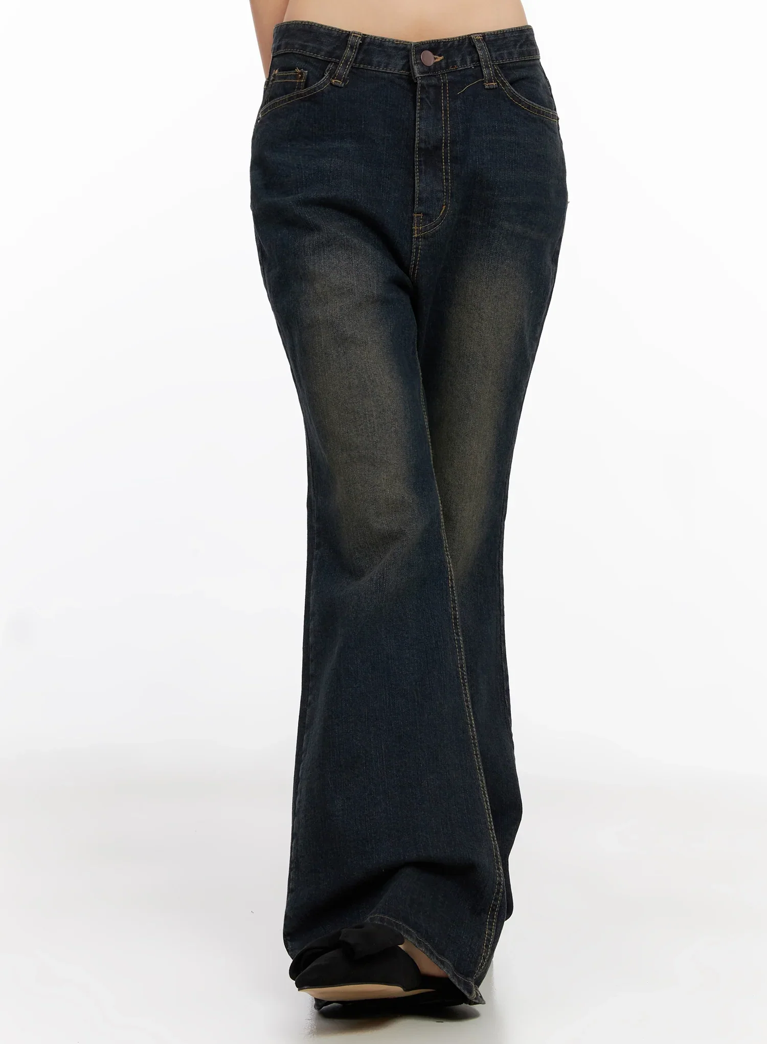 Lyanna Vintage Wash Bootcut Jeans IN503 - Image 7