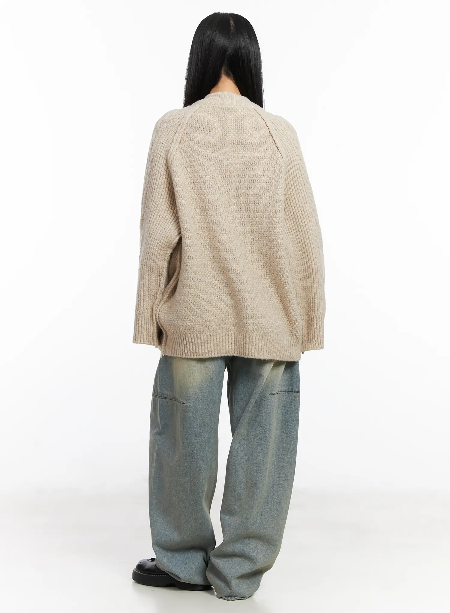 Lyla Washed Wide Leg Jeans CD530 - Image 5
