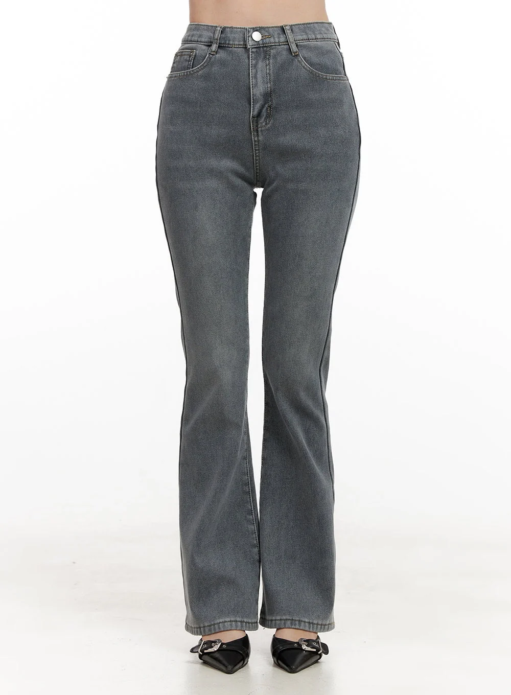 Madison Washed Flared Jeans ON422 - Image 2