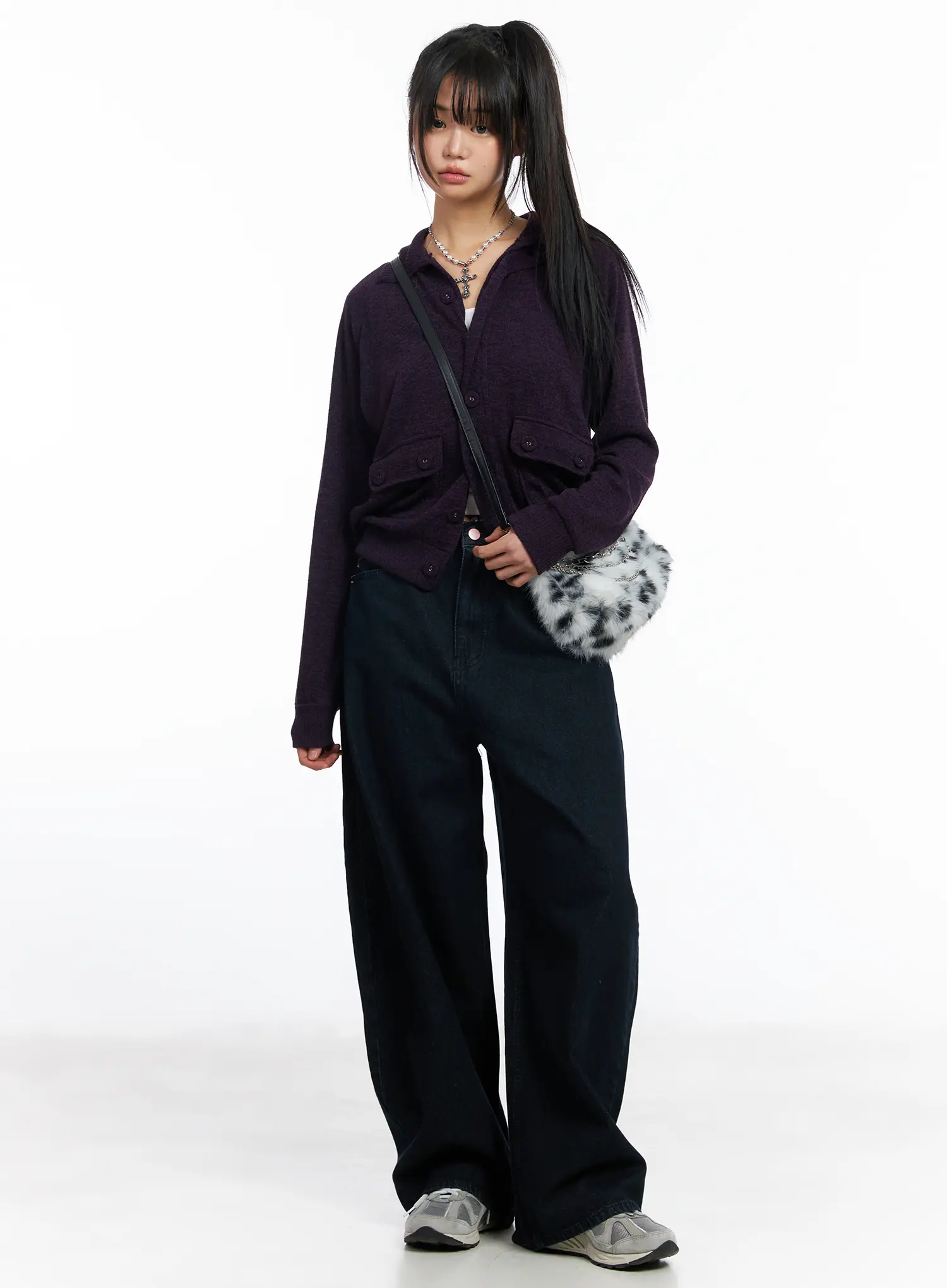Mahalia Cherry Blosson Embroidered Wide Leg Jeans CF504 - Image 3