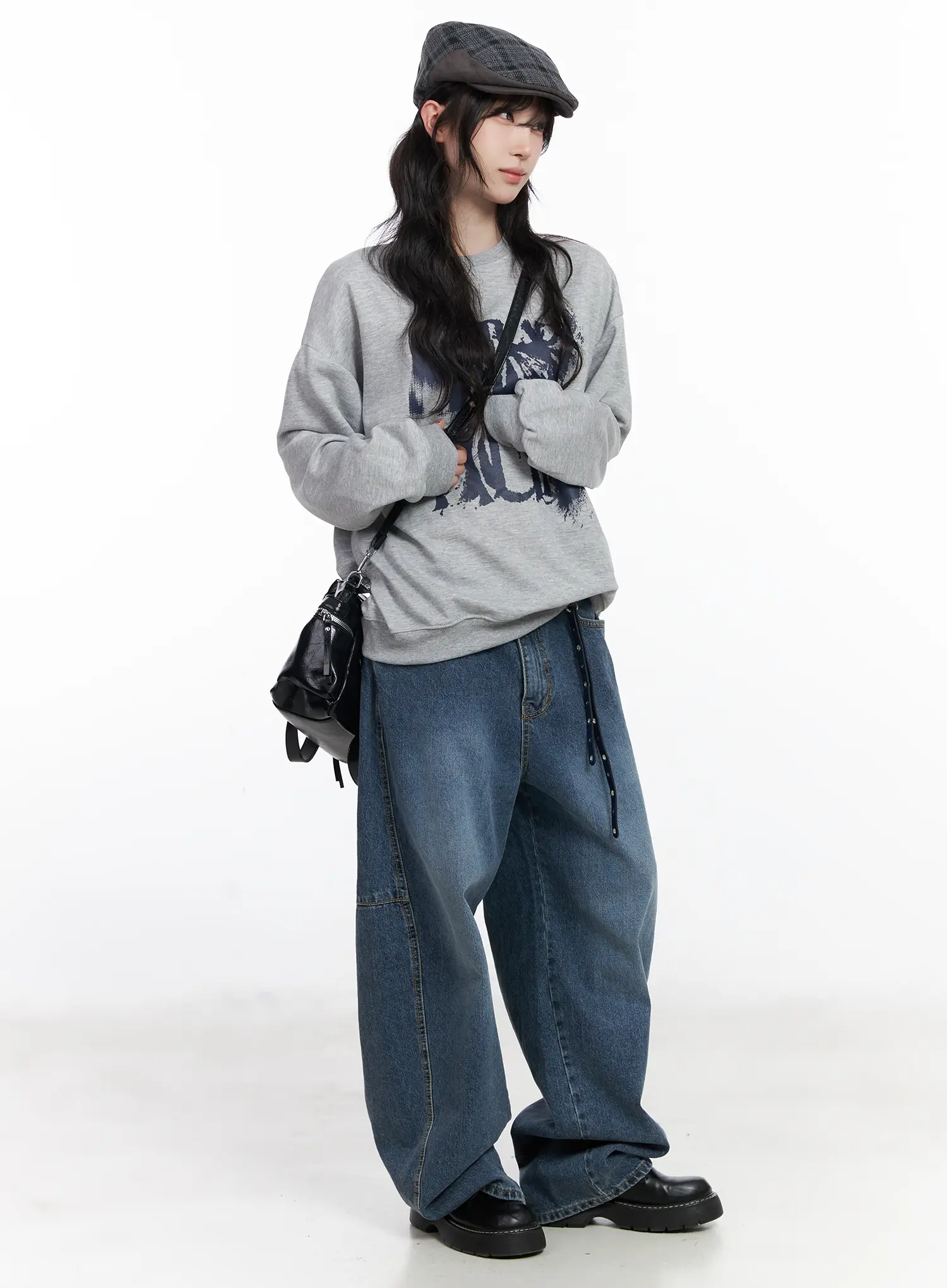 Malika Washed Baggy Jeans CJ527 - Image 7