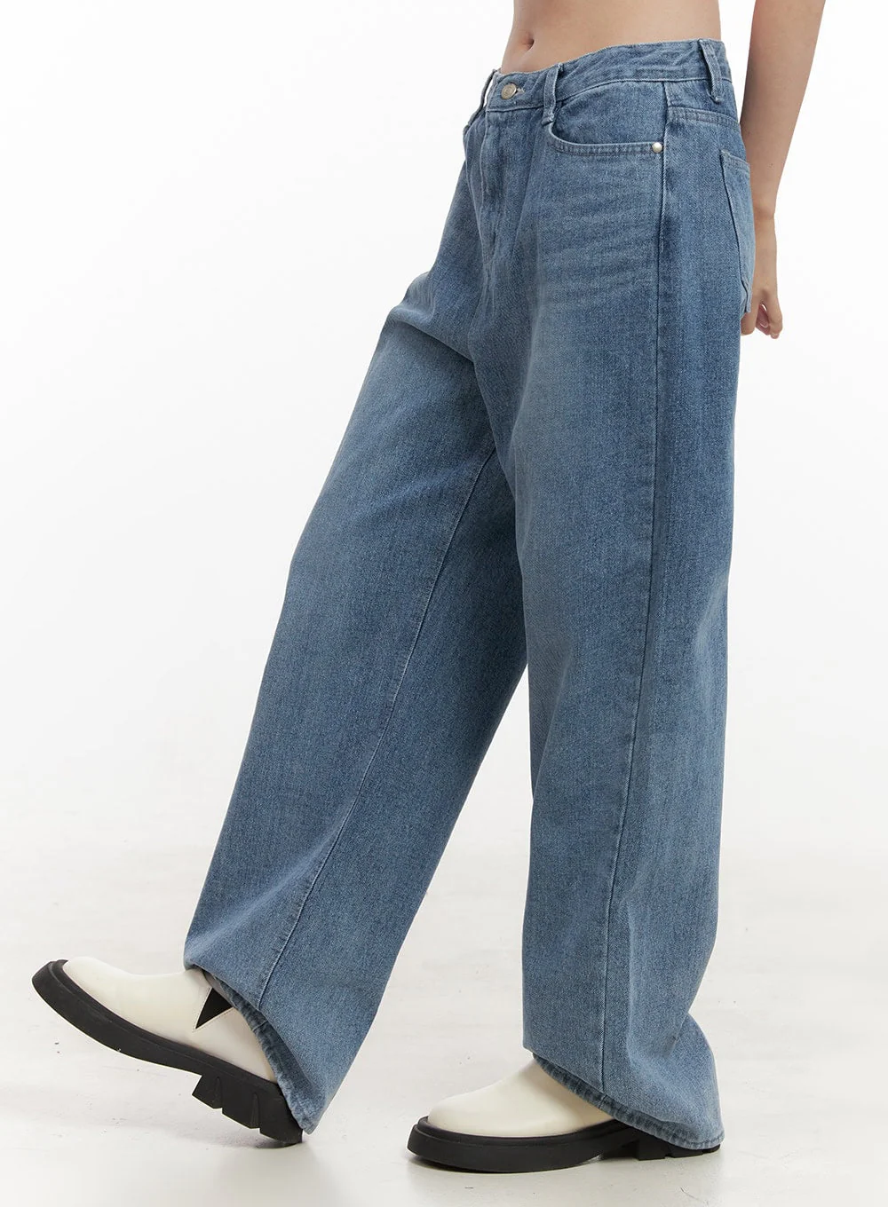 Mandy Washed Wide Leg Jeans OD418 - Image 5