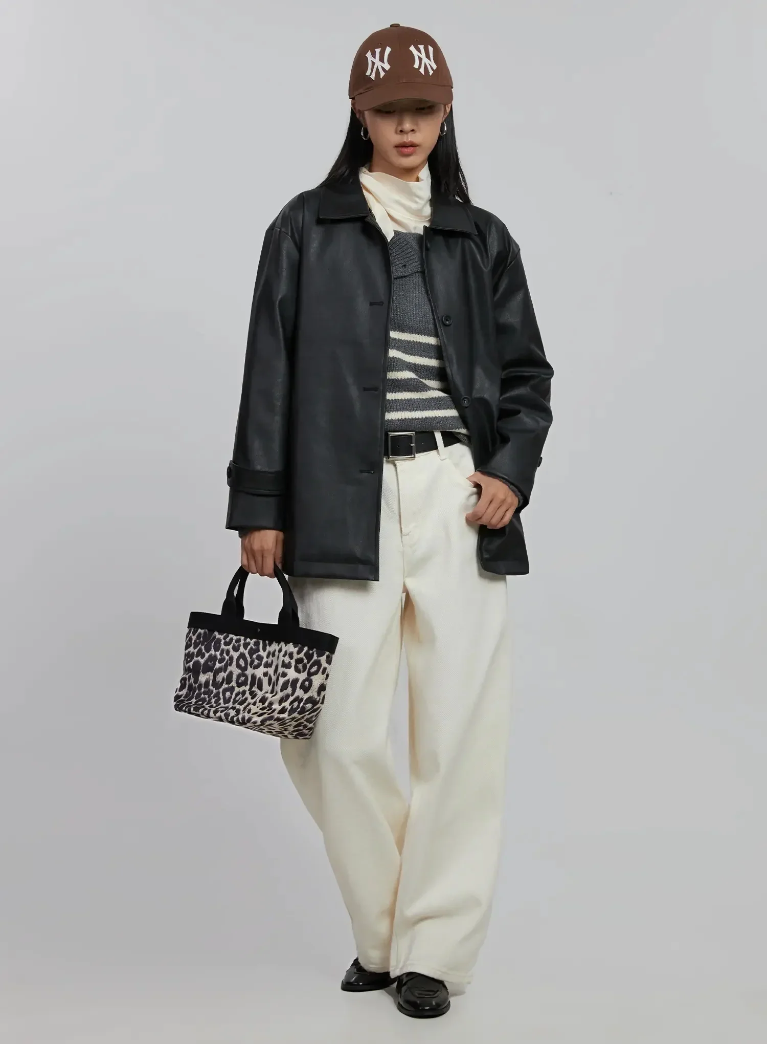 Matte Faux Leather Half Jacket ID504 - Image 14