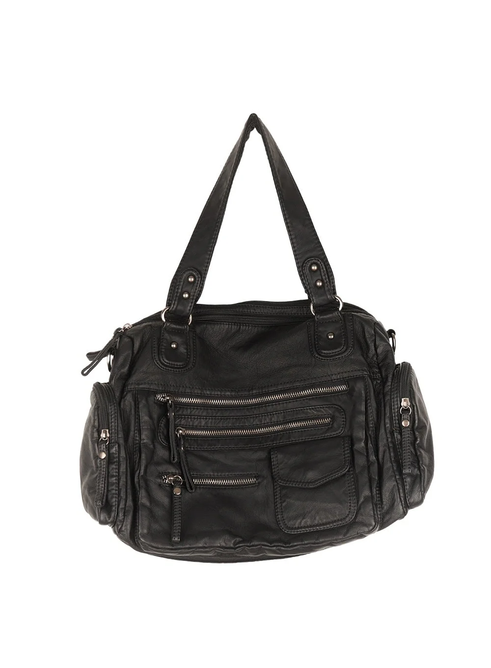 Medium-Sized Shoulder Bag with Pockets CM504 - Image 9