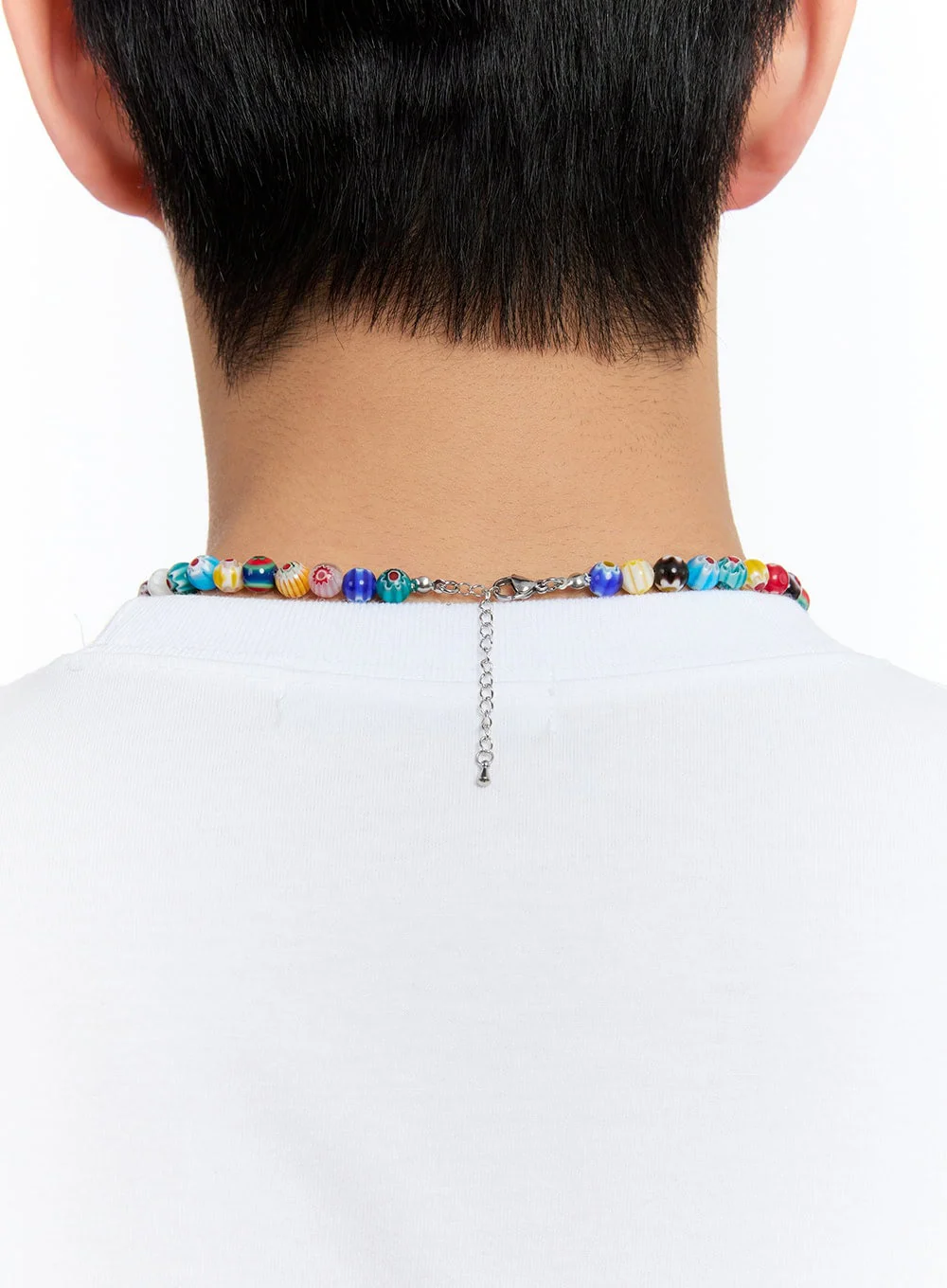 Men’s Beachball Beaded Necklace IY530 - Image 5