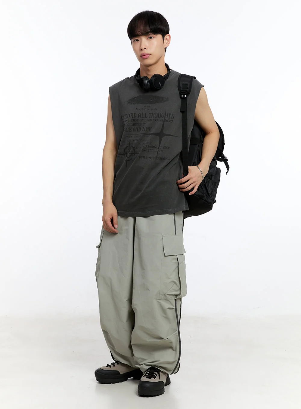Men’s Buckle Pocket Backpack IY530 - Image 5