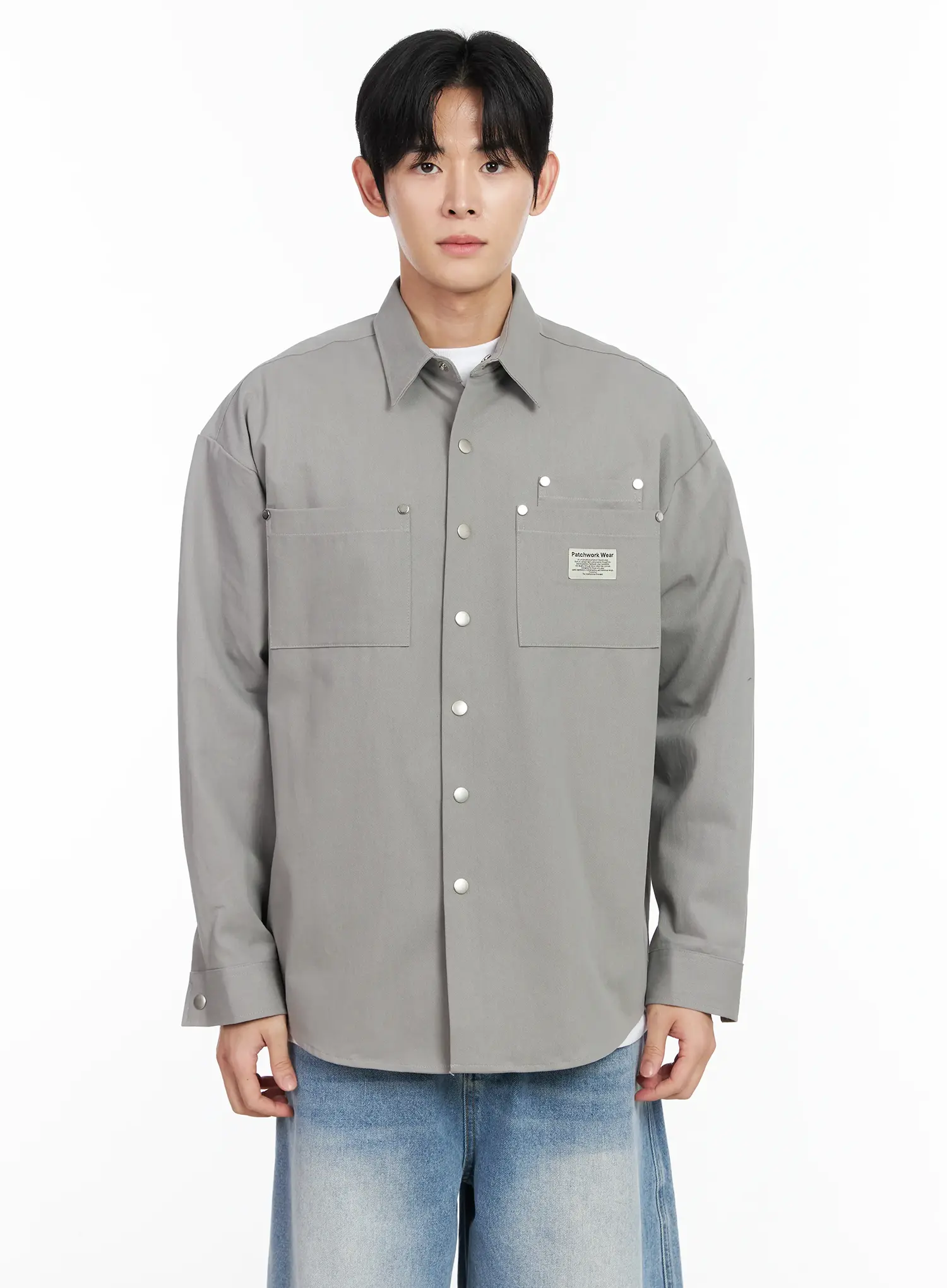 Men’s Button-Up Bio Cotton Shirt IM518 - Image 11