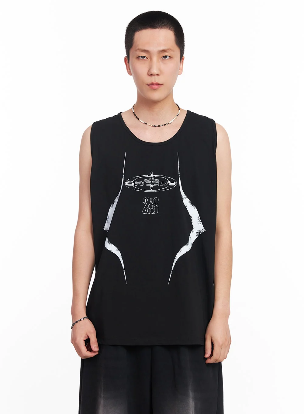 Men’s Greed Graphic Sleeveless T-Shirt IU503 - Image 10