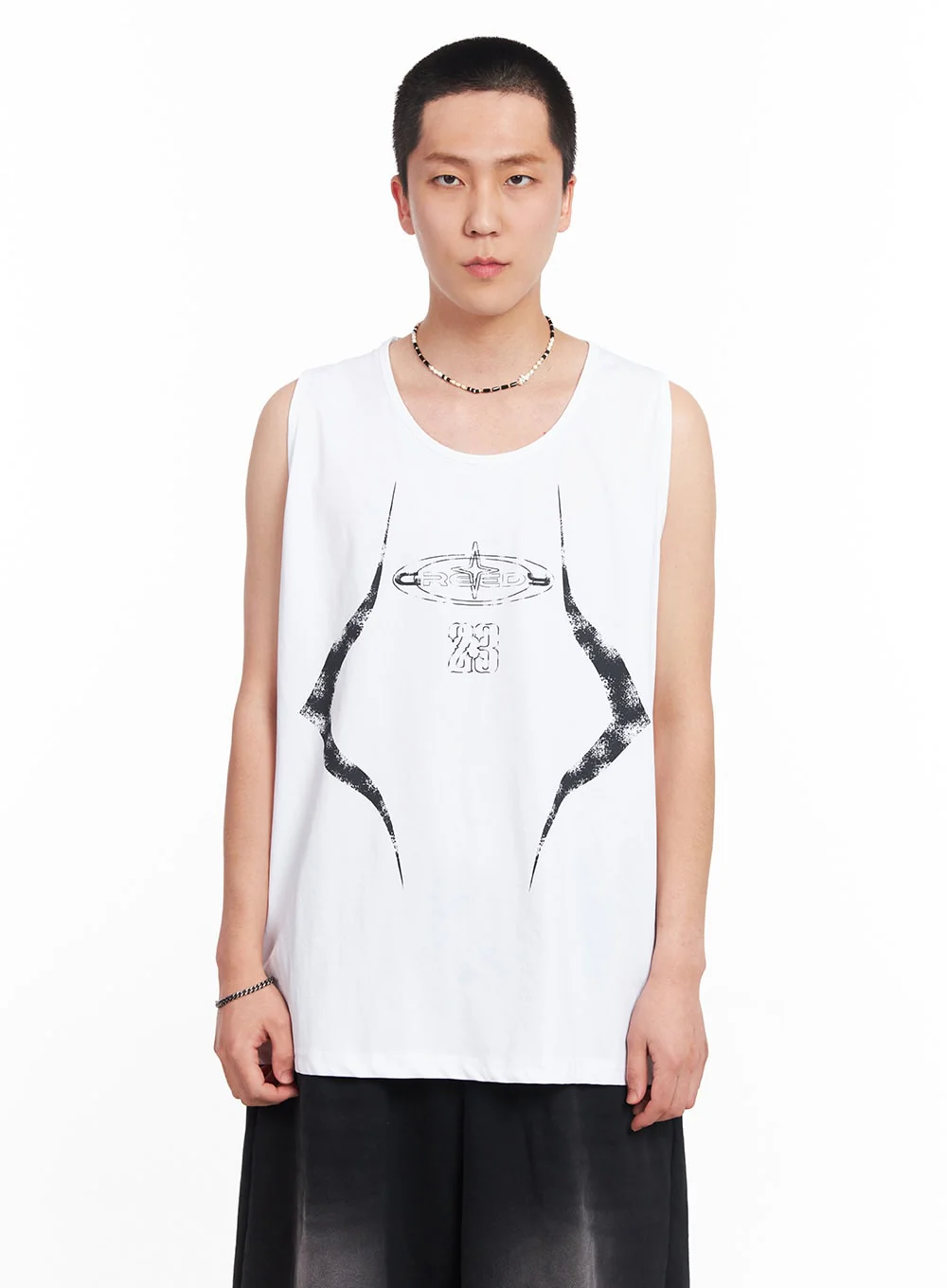 Men’s Greed Graphic Sleeveless T-Shirt IU503 - Image 11