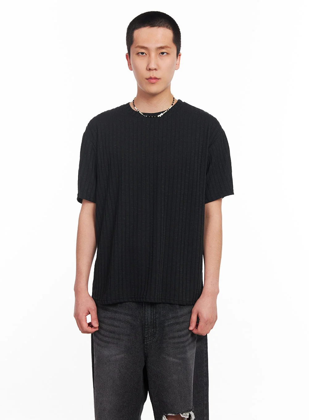 Men’s Knit Ribbed T-Shirt IU503 - Image 12
