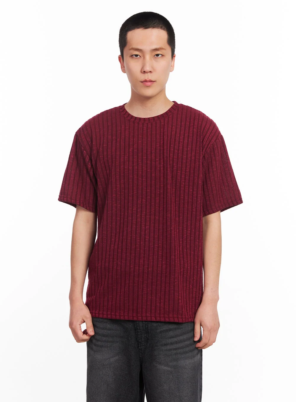 Men’s Knit Ribbed T-Shirt IU503 - Image 15