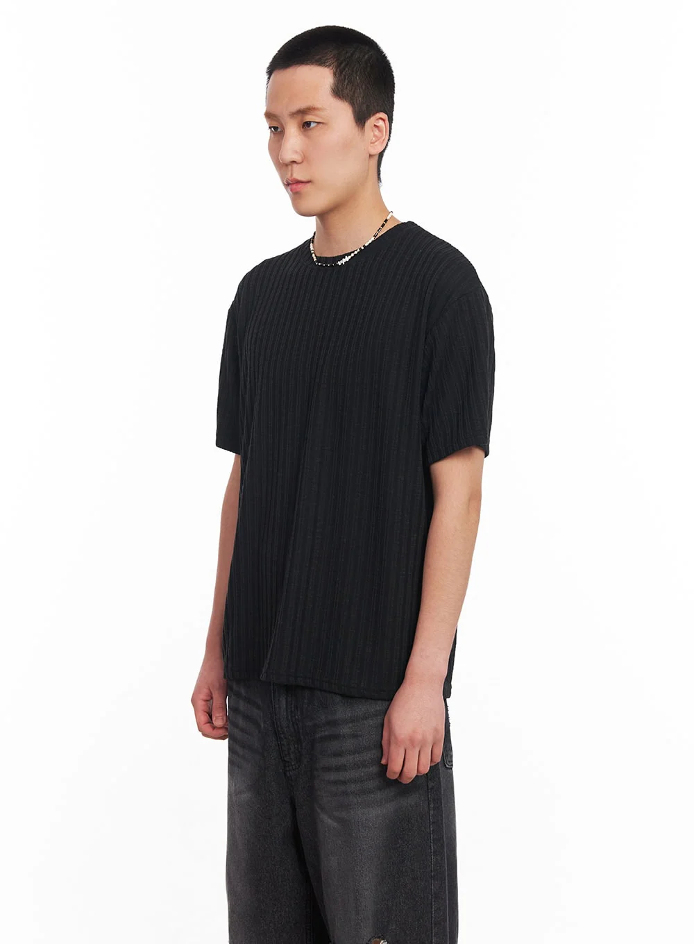 Men’s Knit Ribbed T-Shirt IU503 - Image 5