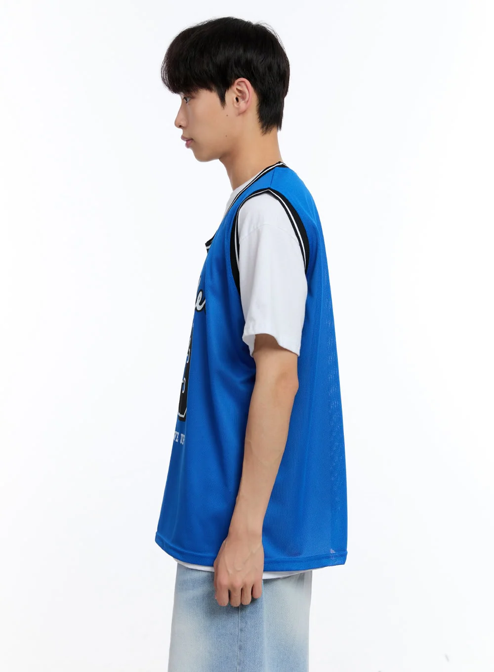 Men’s Mesh LA Sleeveless Jersey Tee IY529 - Image 5