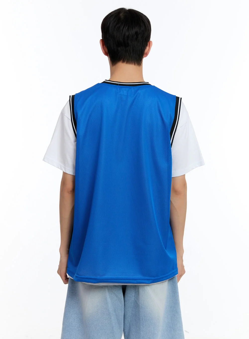 Men’s Mesh LA Sleeveless Jersey Tee IY529 - Image 6
