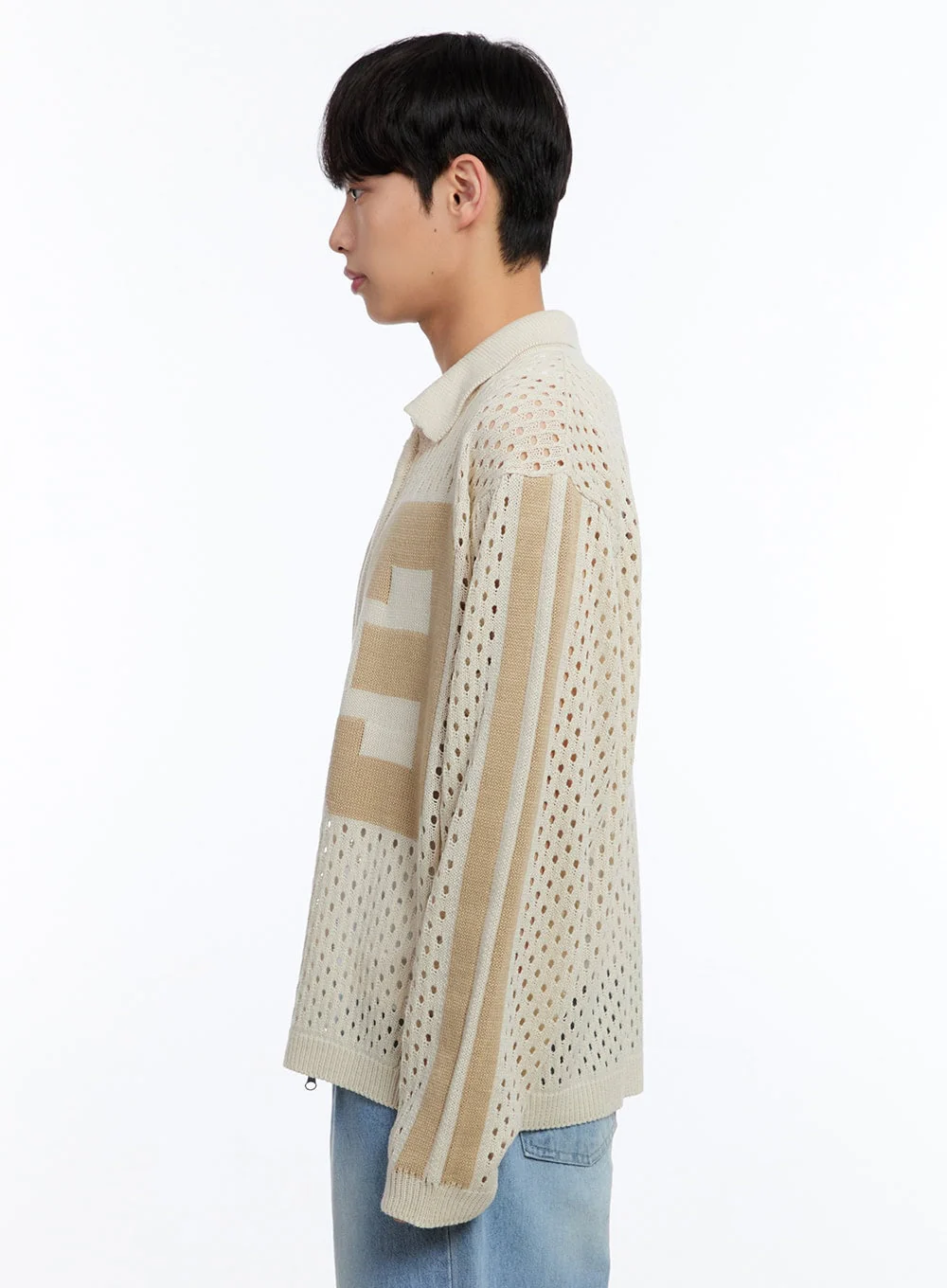 Men’s Summer Zip-Up Sweater IY530 - Image 6