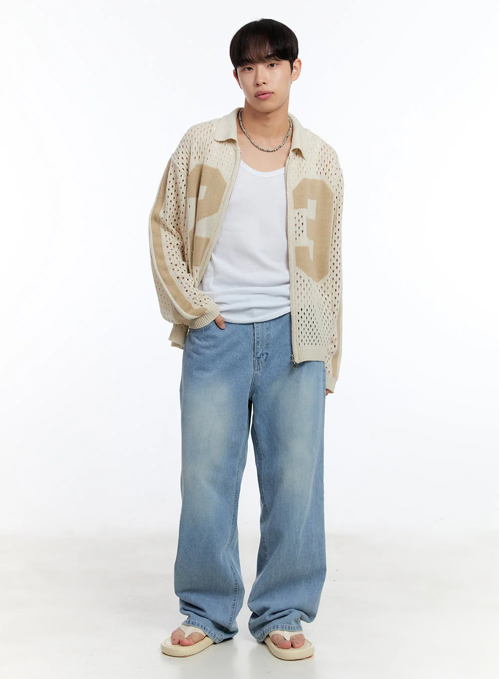 Men’s Summer Zip-Up Sweater IY530 - Image 9