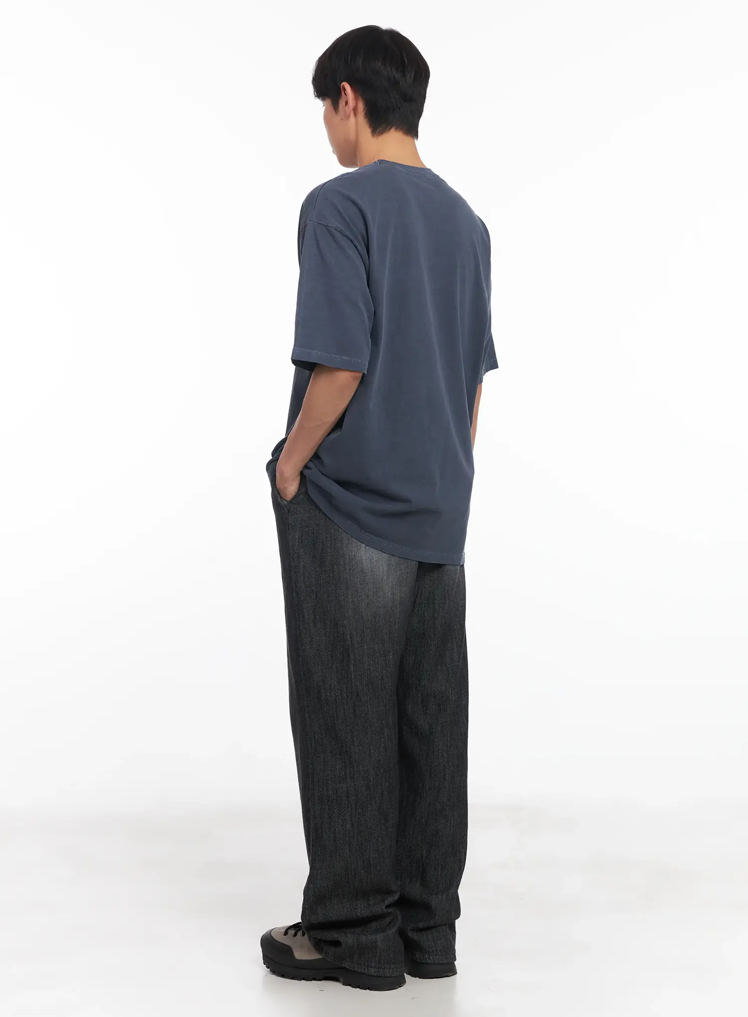 Men's Adjustable Linen Denim Pants (Black) IU518 - Image 10