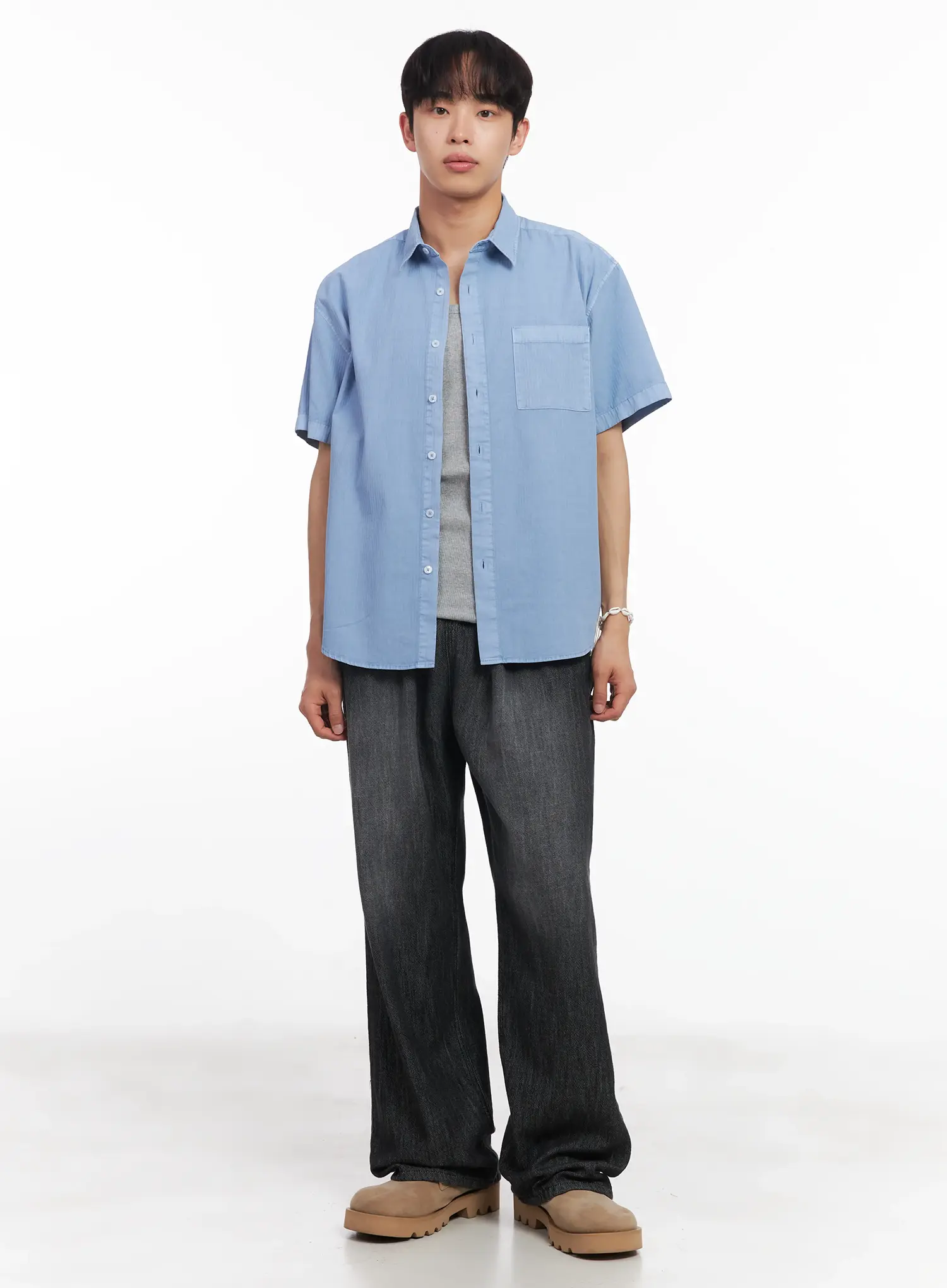 Men's Adjustable Linen Denim Pants (Black) IU518 - Image 13