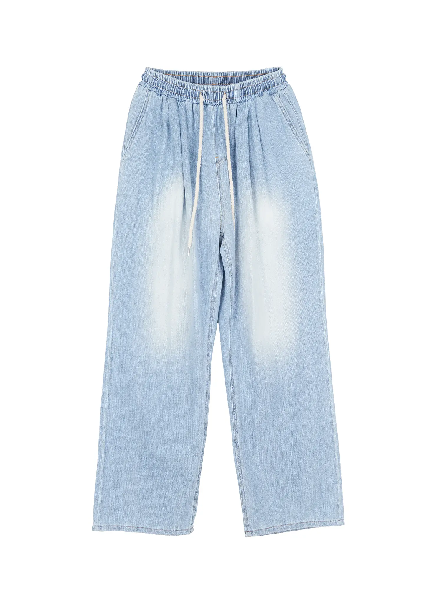 Men's Adjustable Linen Denim Pants (Light blue) IU519 - Image 13