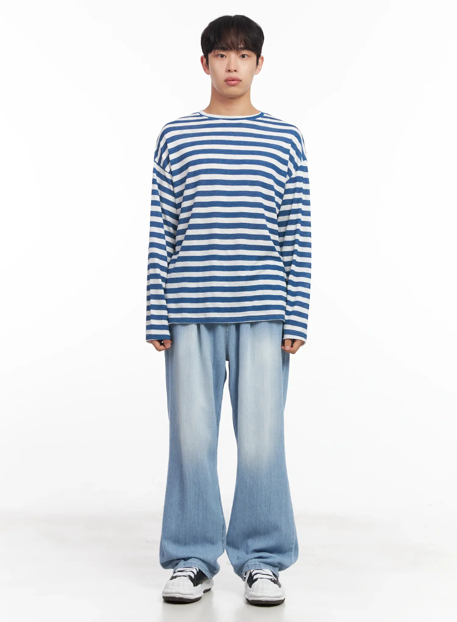 Men's Adjustable Linen Denim Pants (Light blue) IU519 - Image 3