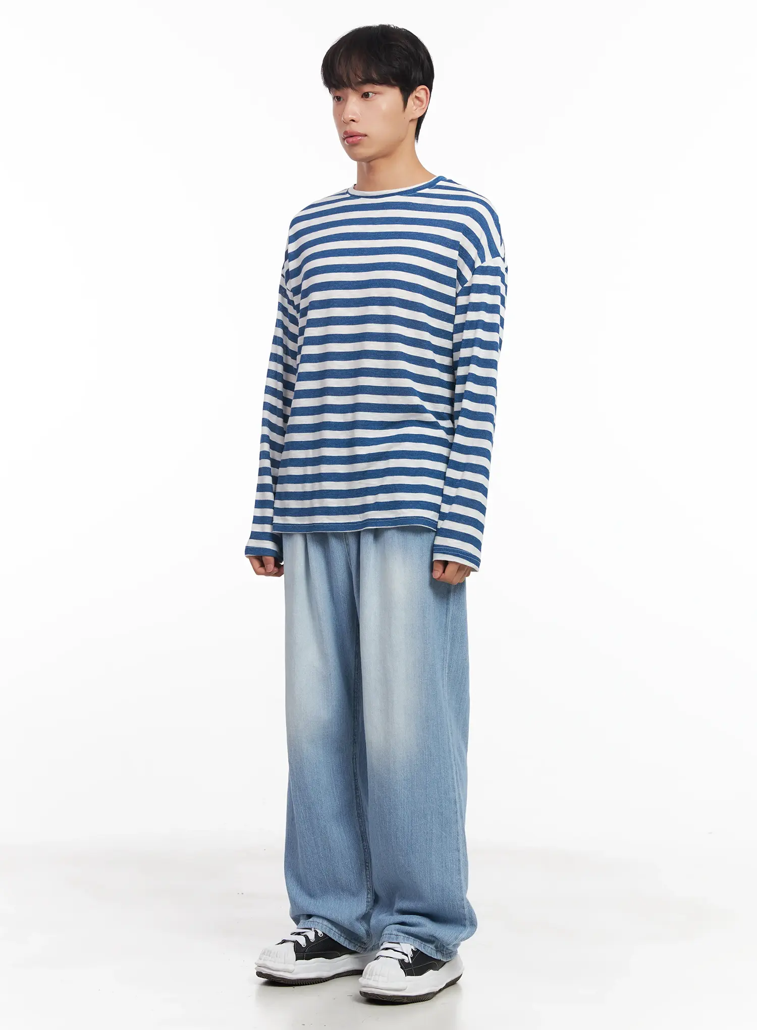 Men's Adjustable Linen Denim Pants (Light blue) IU519 - Image 8